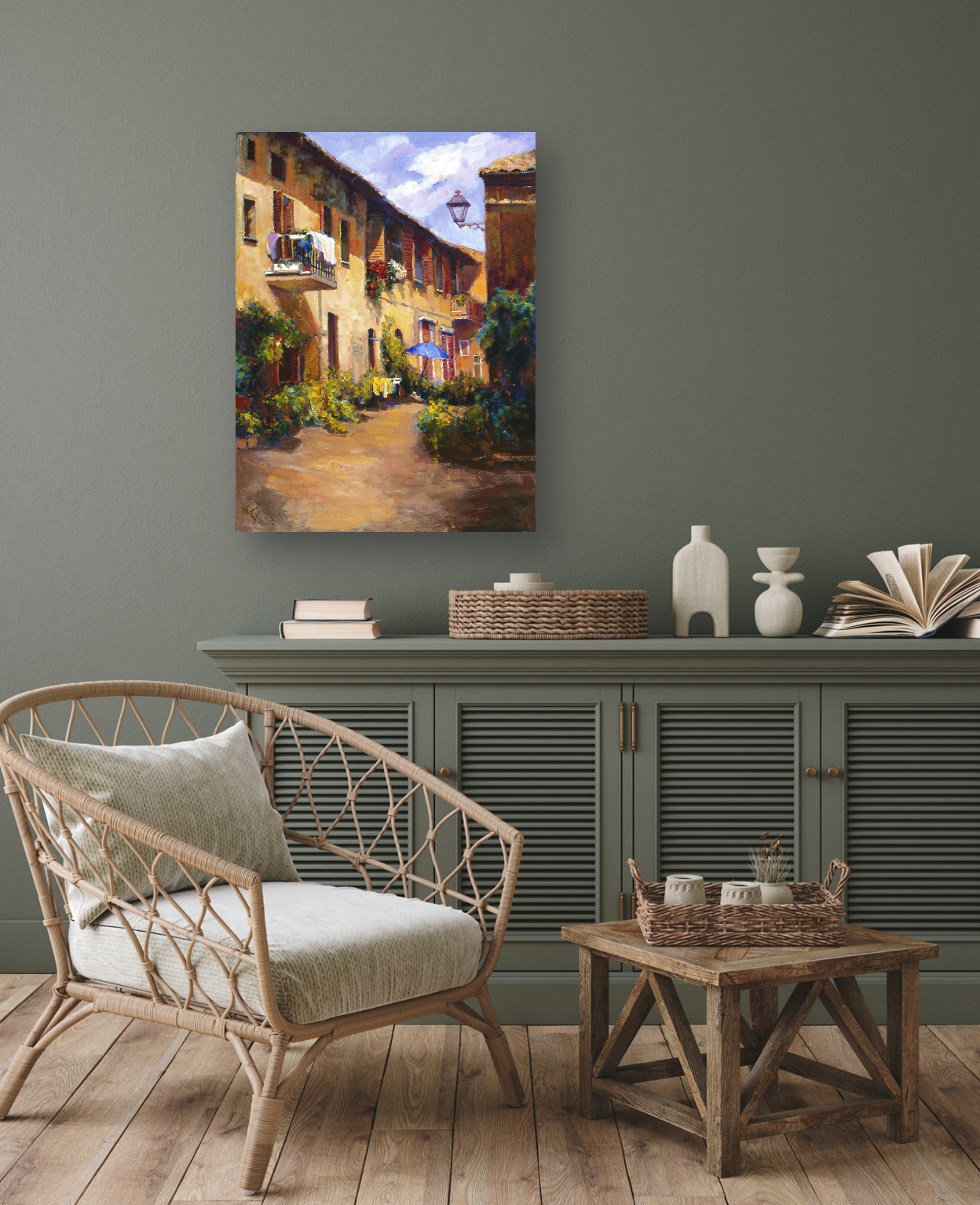 Tuscany Artist Enhanced Canvas Print by John Beard Collection - product image 2 for Resin Society