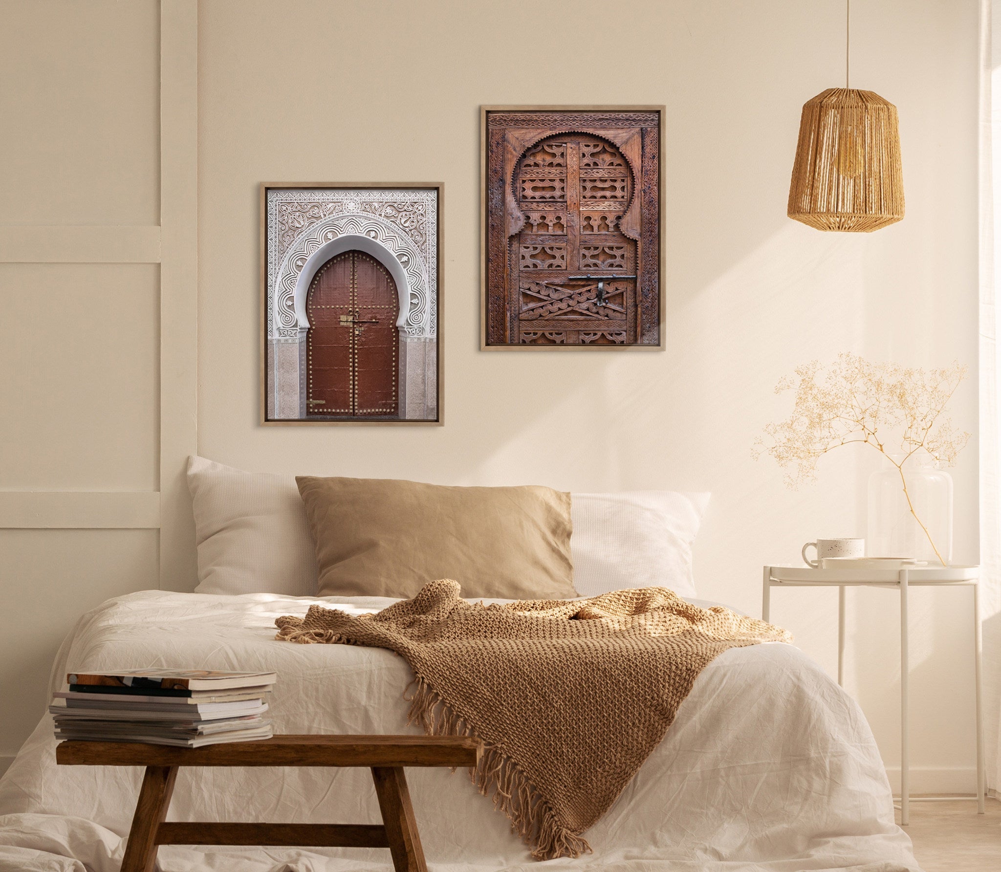 Sylvie Morocco Marrakech Door Framed Canvas by kateandlaurel - product image 8 for Resin Society