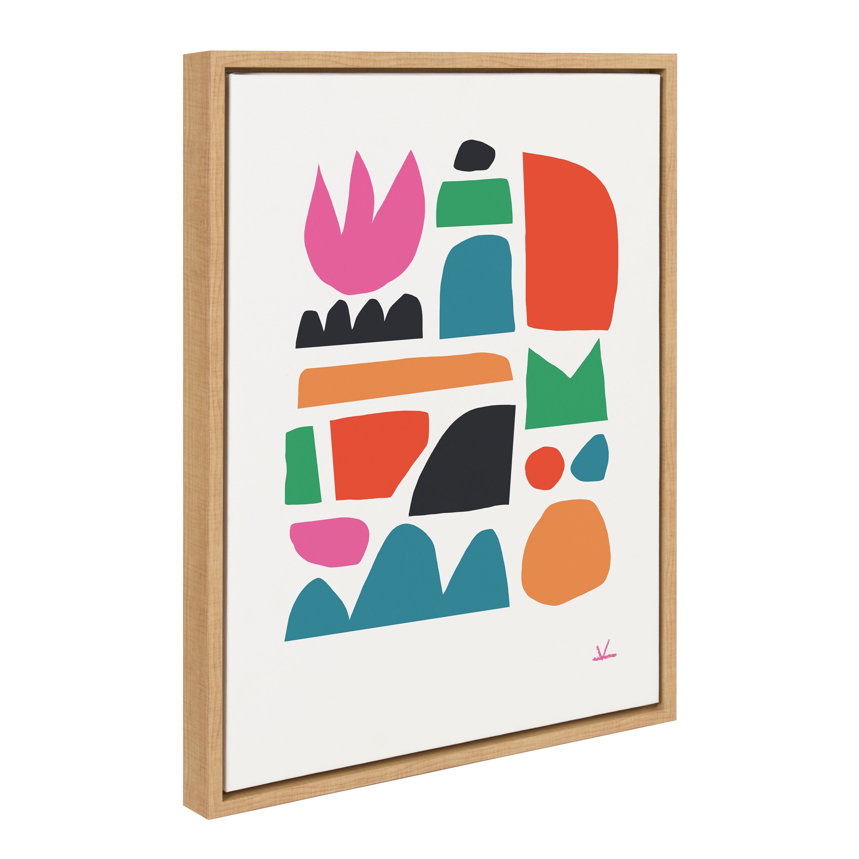 Sylvie Spring Framed Canvas by kateandlaurel - product image 2 for Resin Society