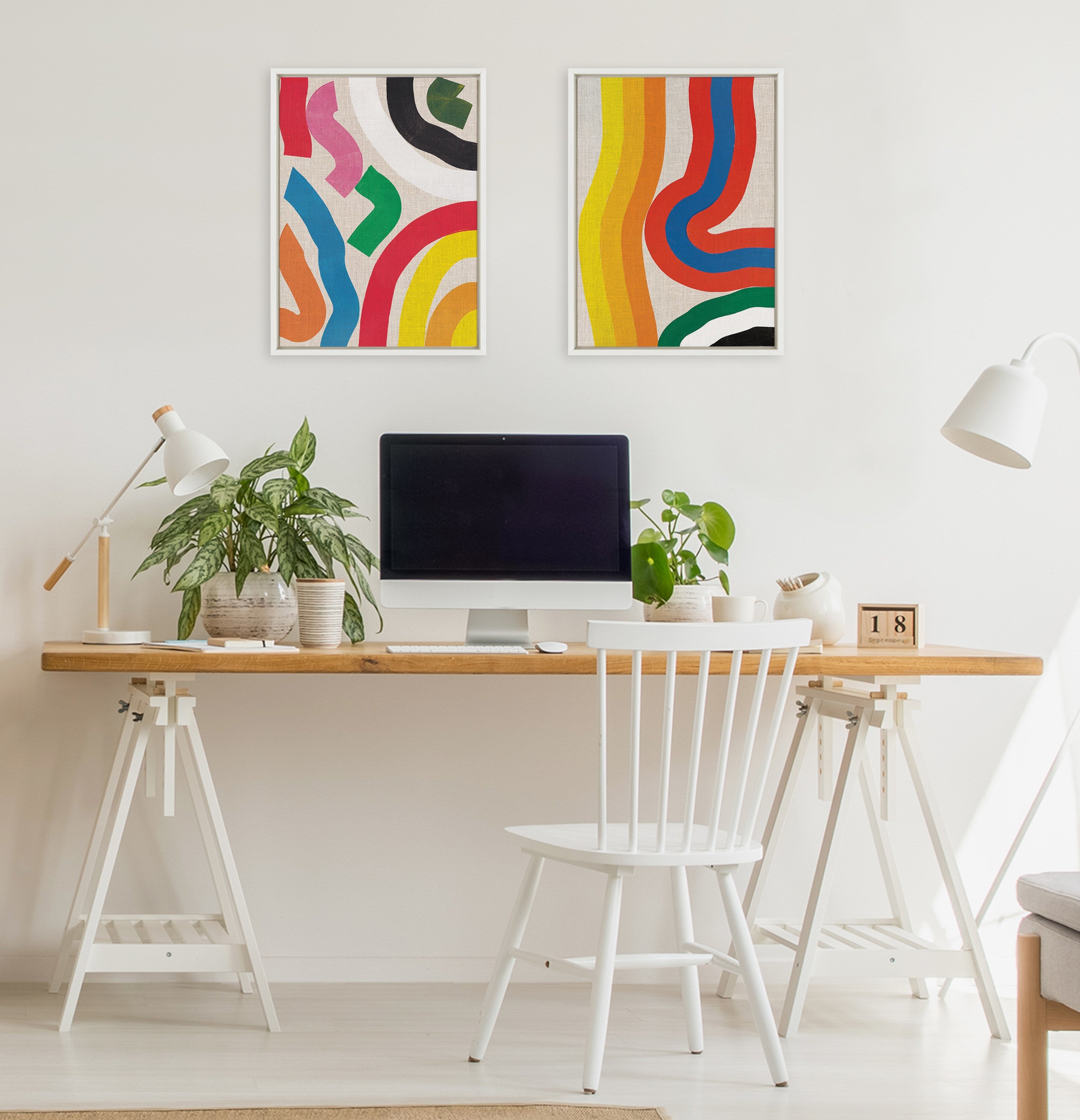Sylvie It Depends on What You See Framed Canvas by Amber Vittoria