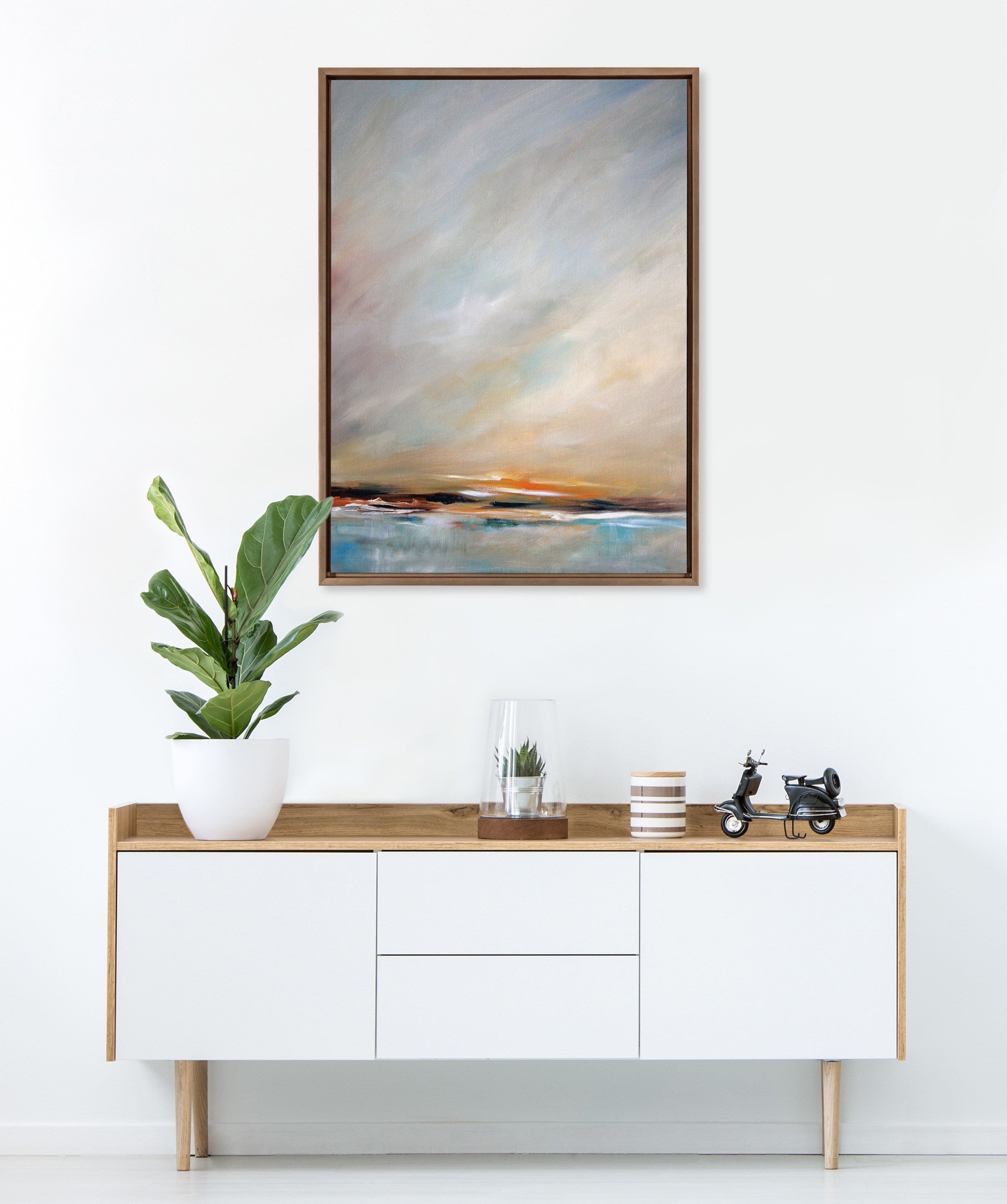 Sylvie Day's End Framed Canvas by Mary Sparrow