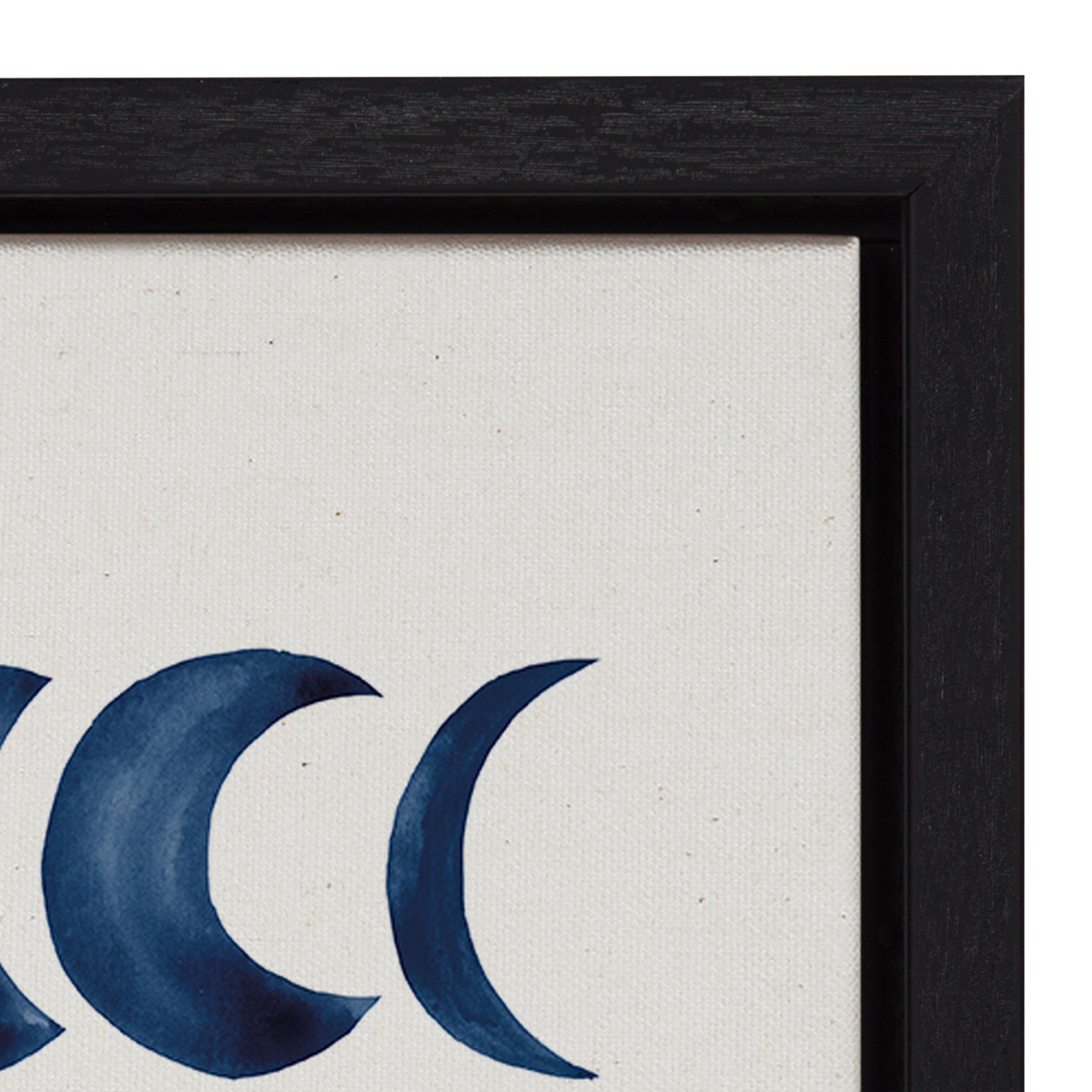 Sylvie Moon Phases Framed Canvas