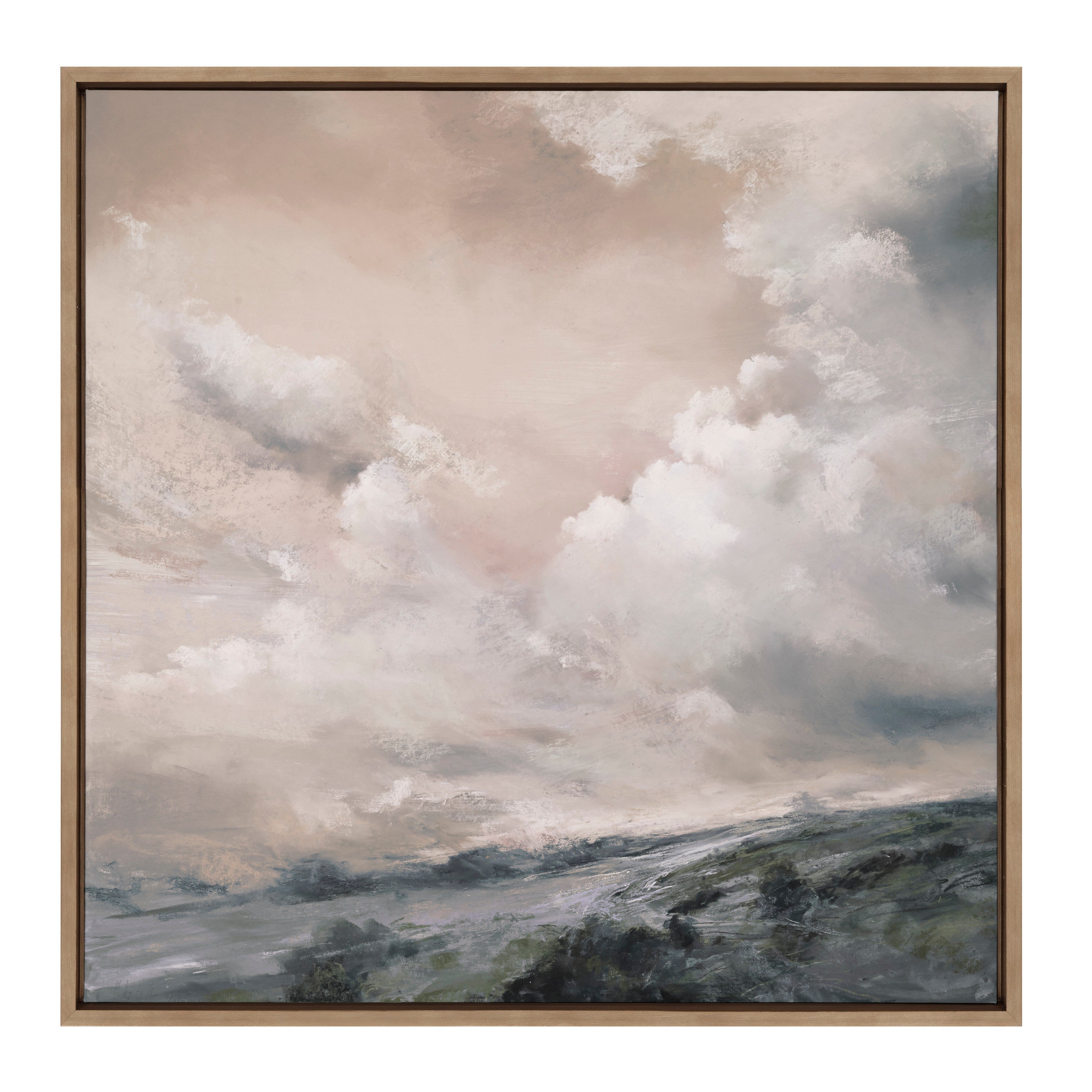 Sylvie When the North Wind Blows - Sepia Framed Canvas by Nel Whatmore