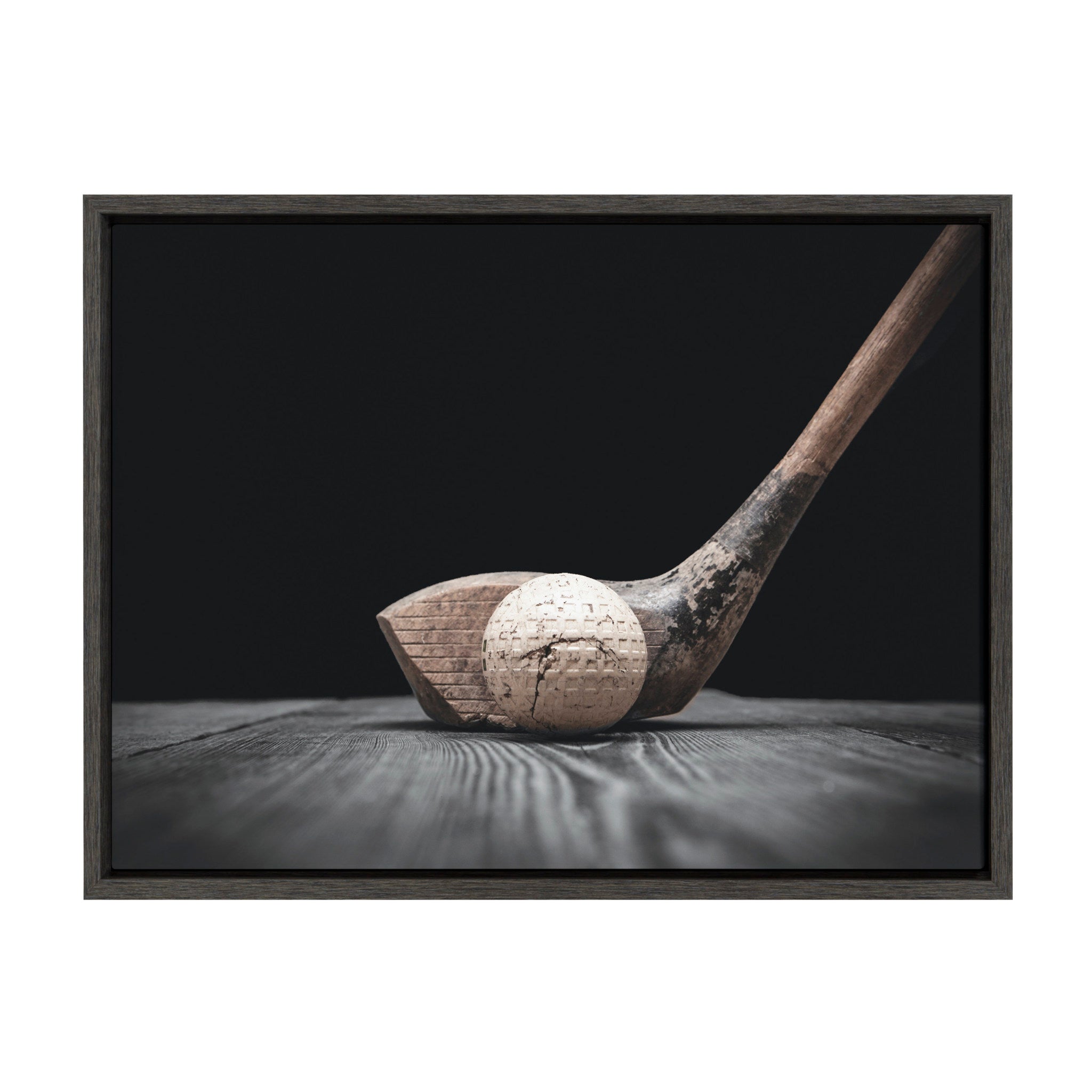 Sylvie Golf Club And Ball Framed Canvas by kateandlaurel - main product image for Resin Society