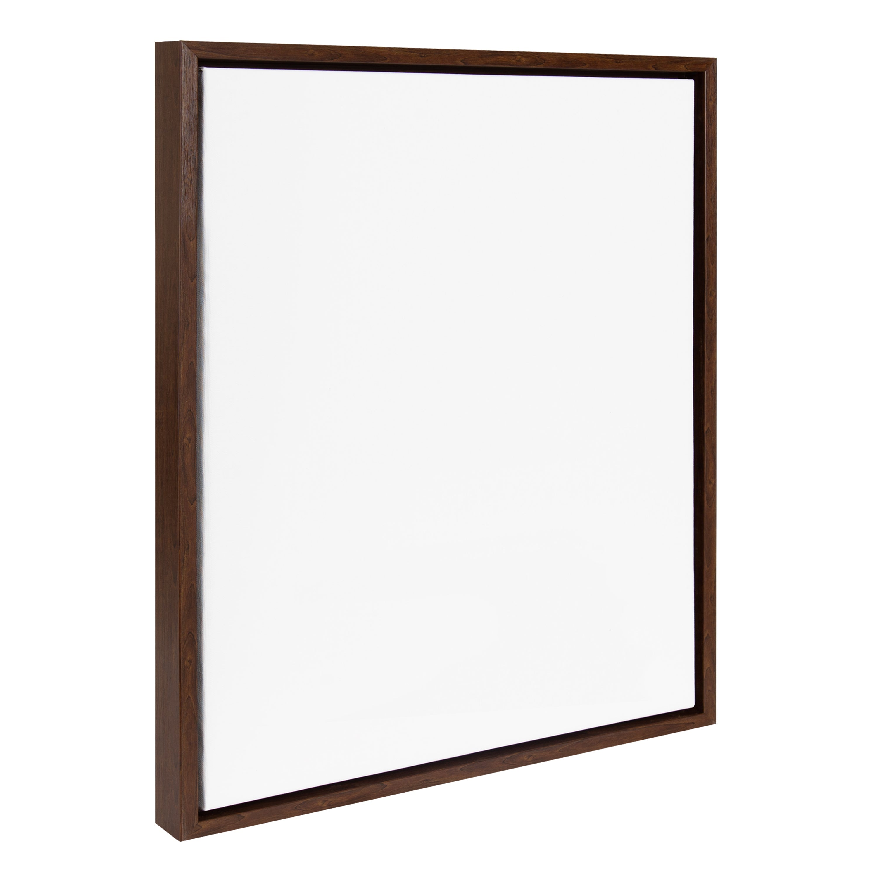 Sylvie Blank Framed Canvas 16x20 with modern frame and slight woodgrain texture