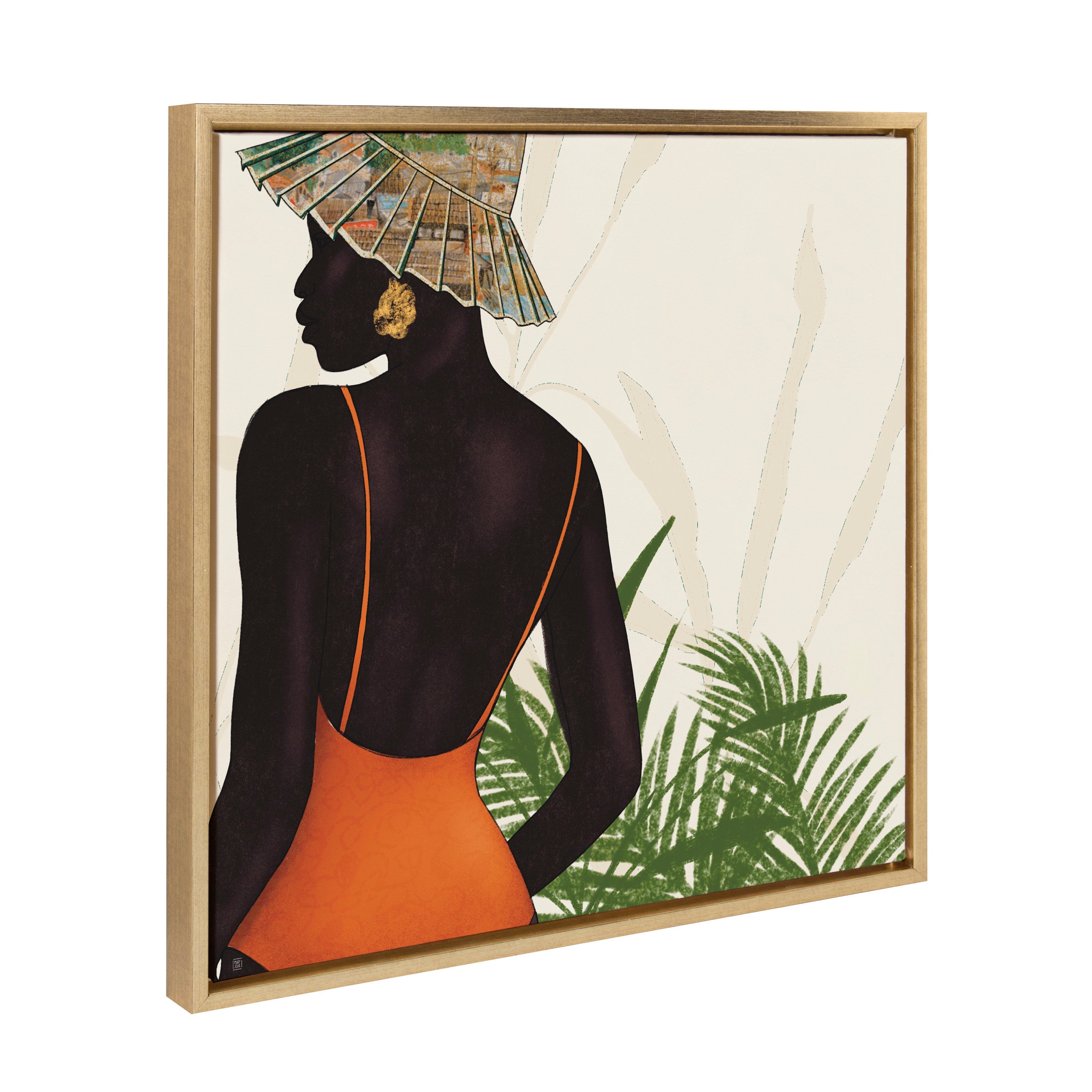 Sylvie So So Tropical Framed Canvas by kateandlaurel - product image 2 for Resin Society