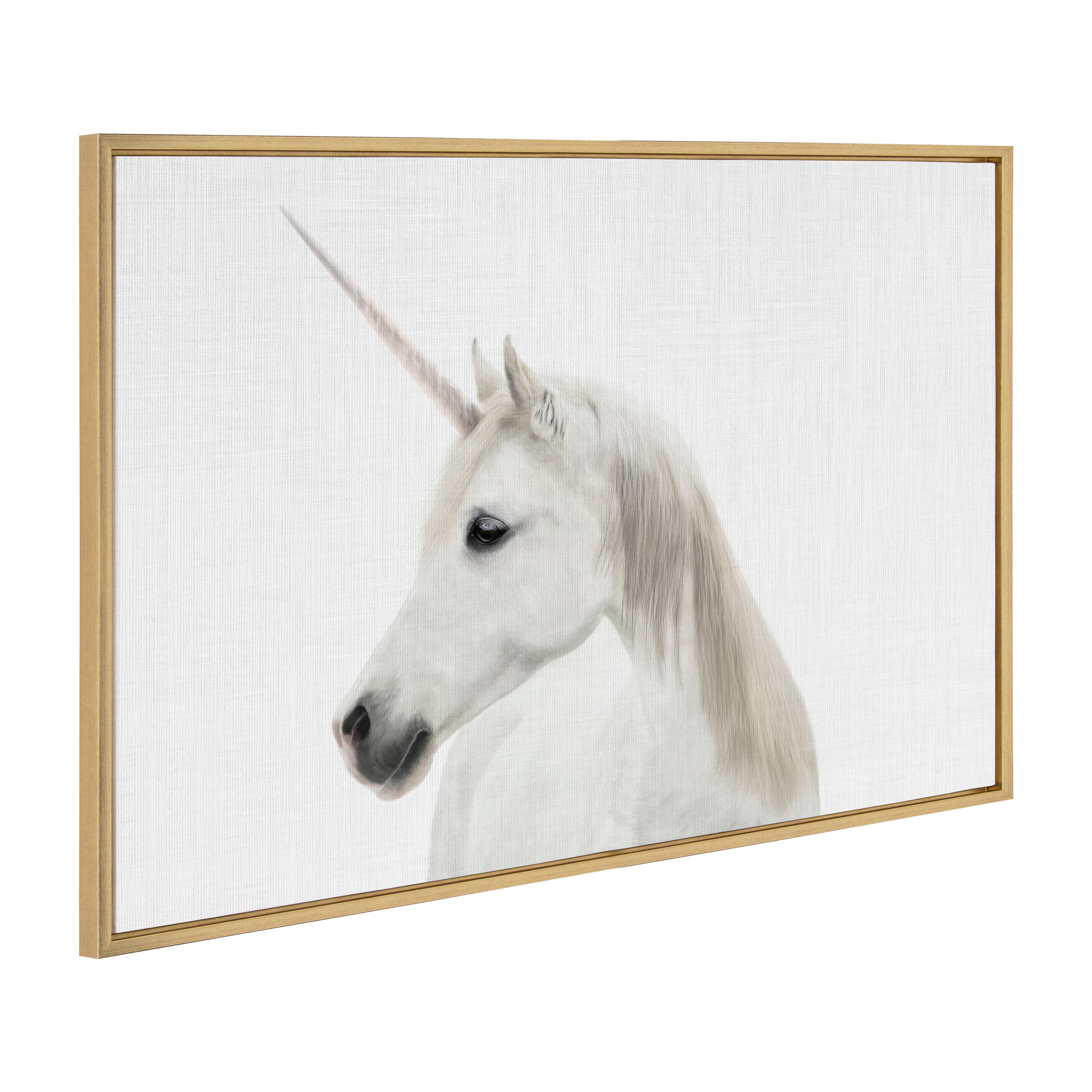 Sylvie Unicorn Framed Canvas by Simon Te of Tai Prints by kateandlaurel - product image 7 for Resin Society