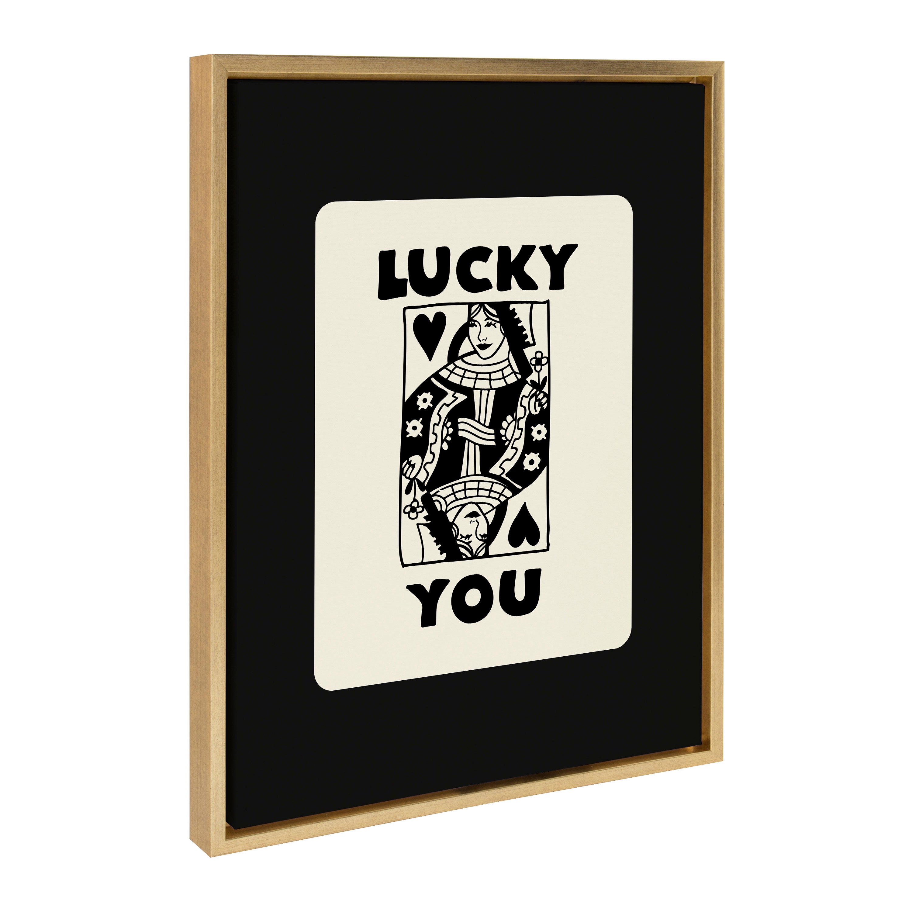 Sylvie Lucky You Framed Canvas by Honey Island Studio