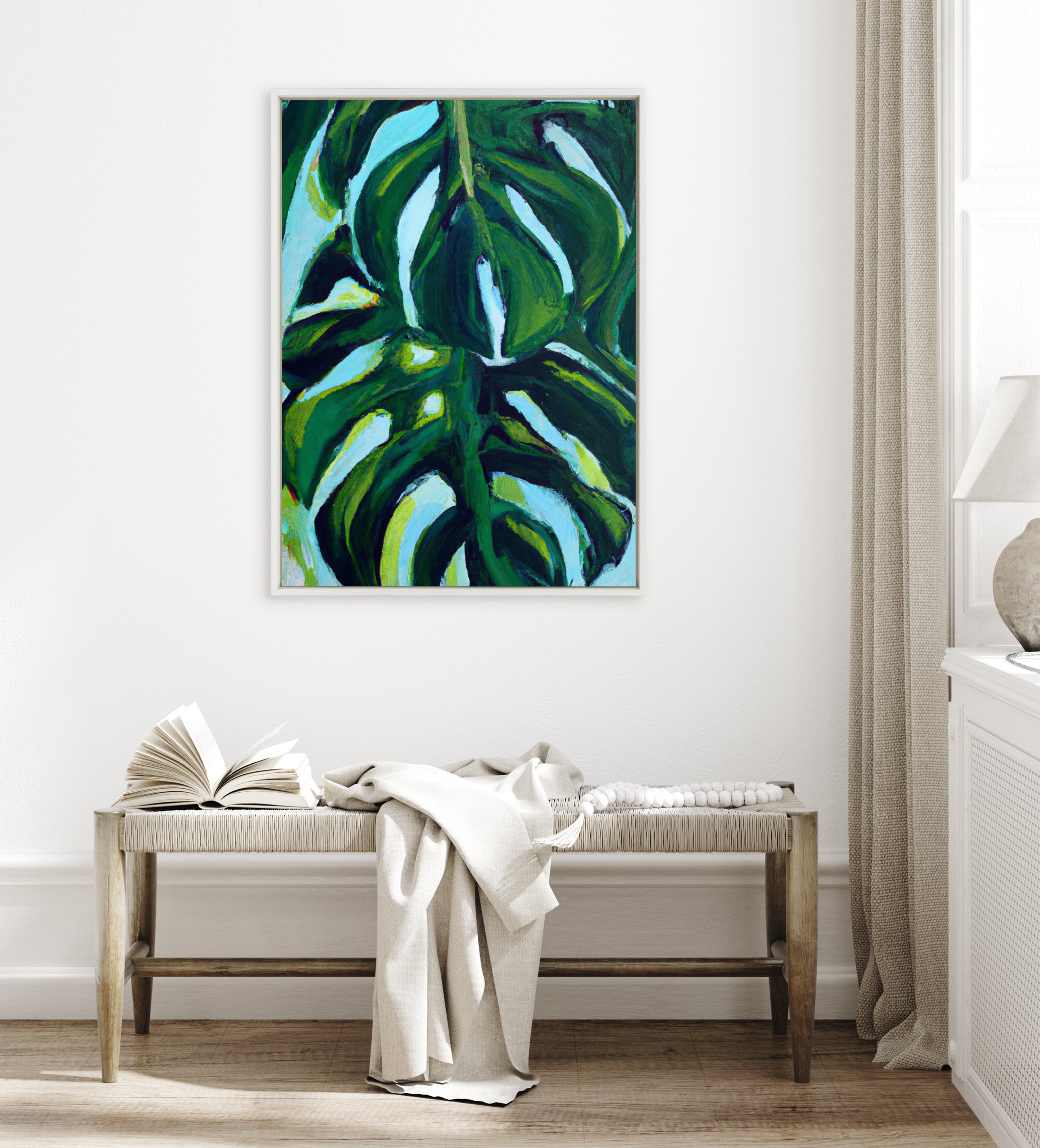 Sylvie Blank Framed Canvas 31x41
