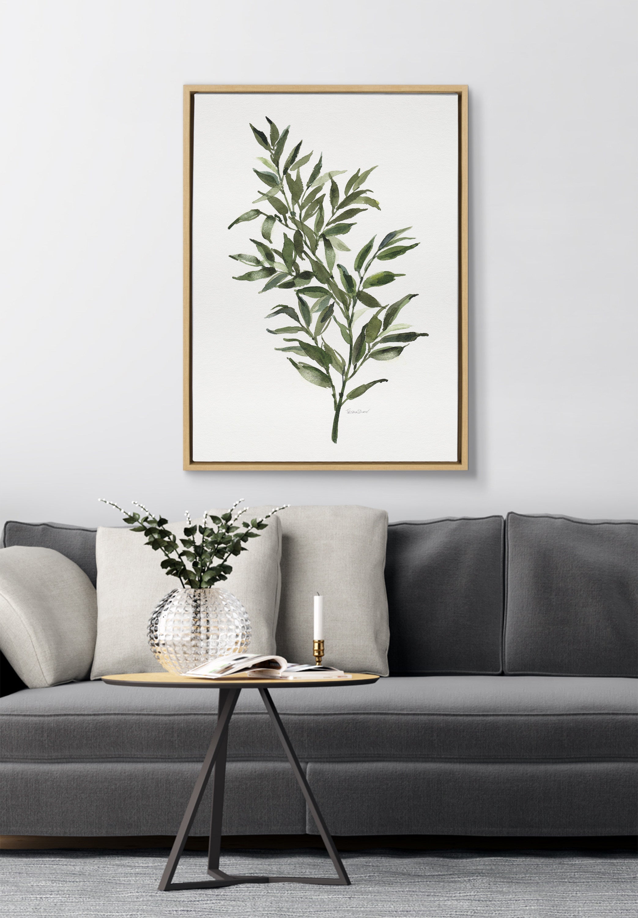 Sylvie Ruscus Framed Canvas by kateandlaurel - product image 11 for Resin Society