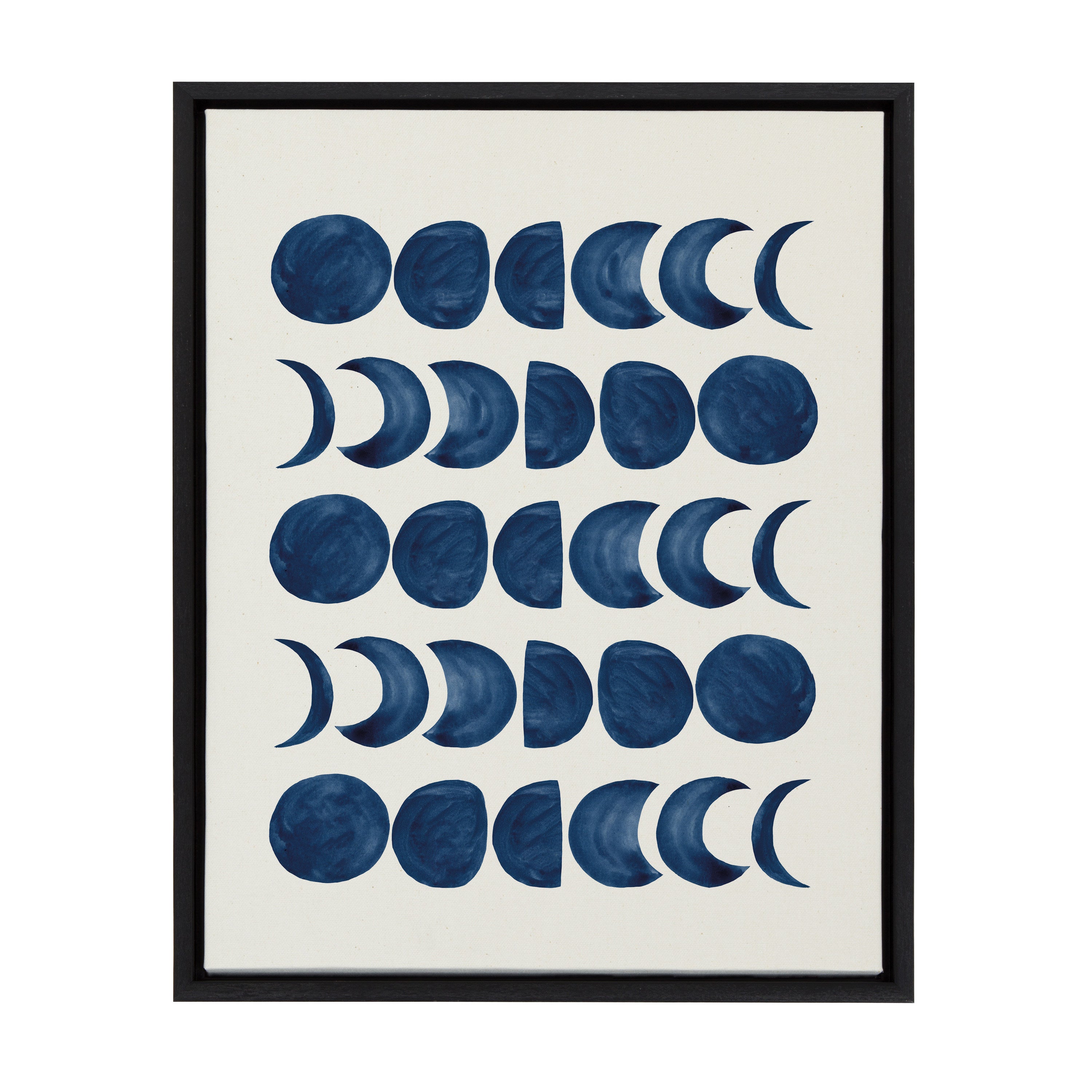 Sylvie Moon Phases Framed Canvas