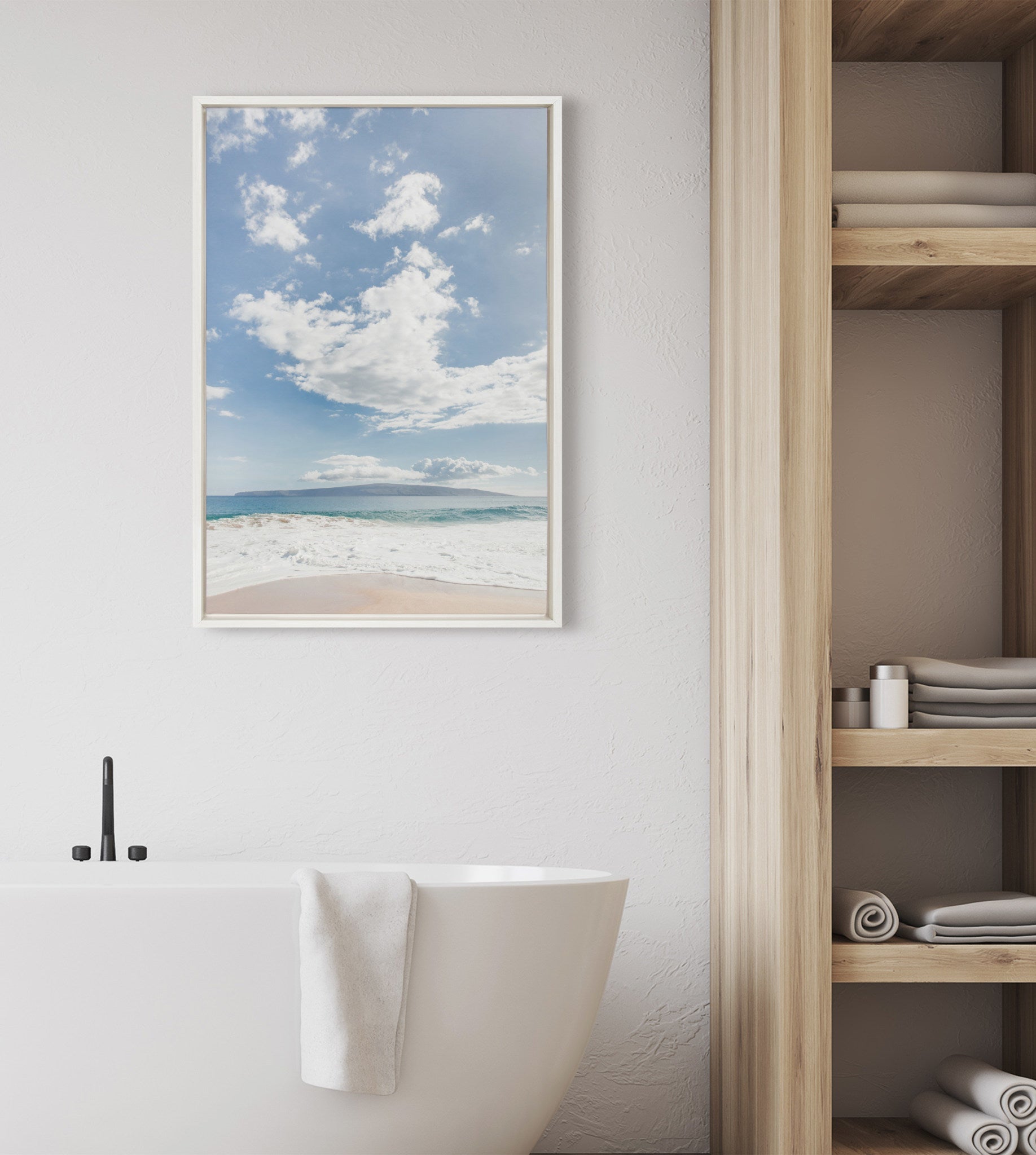Sylvie Beach Framed Canvas by Alicia Abla by kateandlaurel - product image 2 for Resin Society