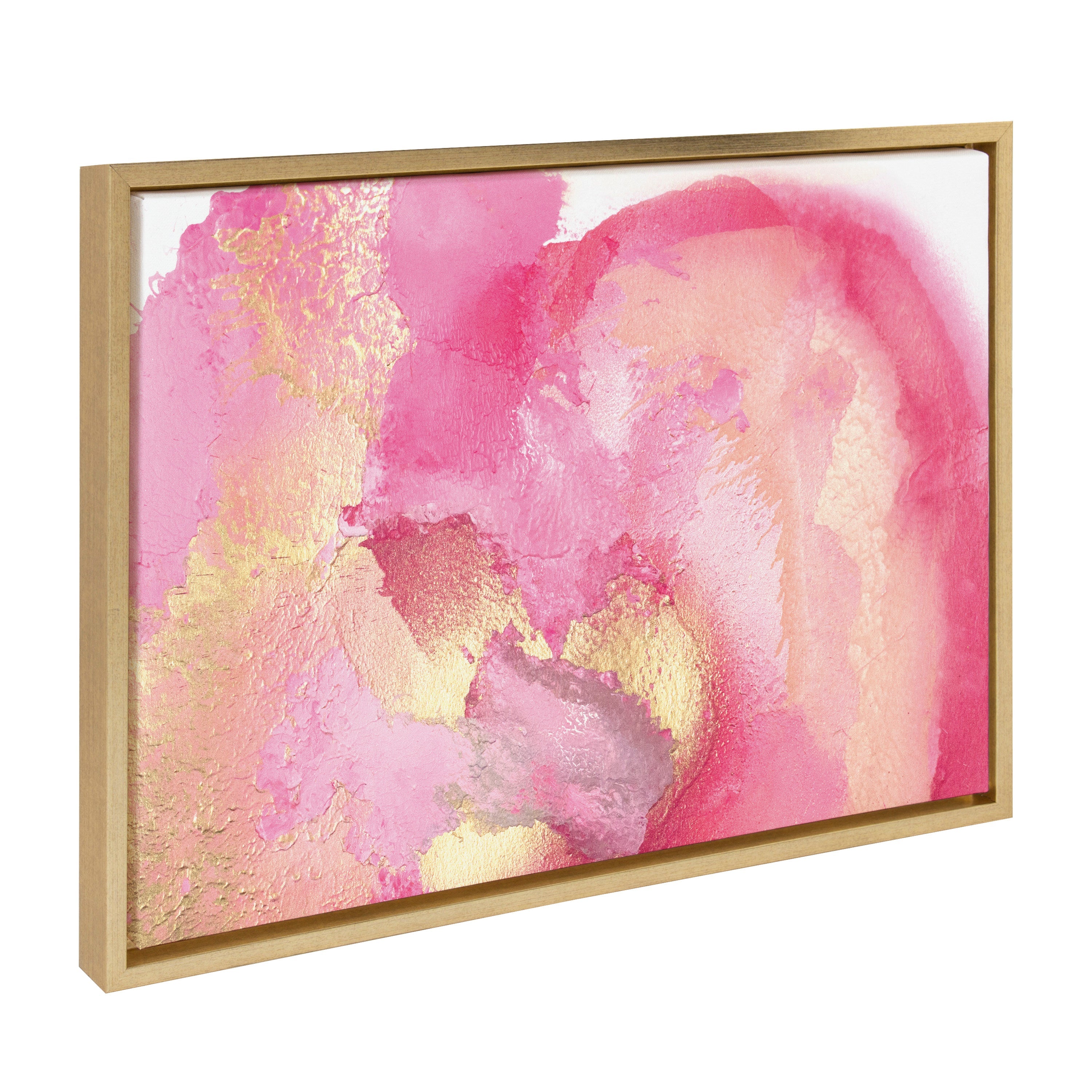 Sylvie Pink Golden Hour Framed Canvas by Mentoring Positives