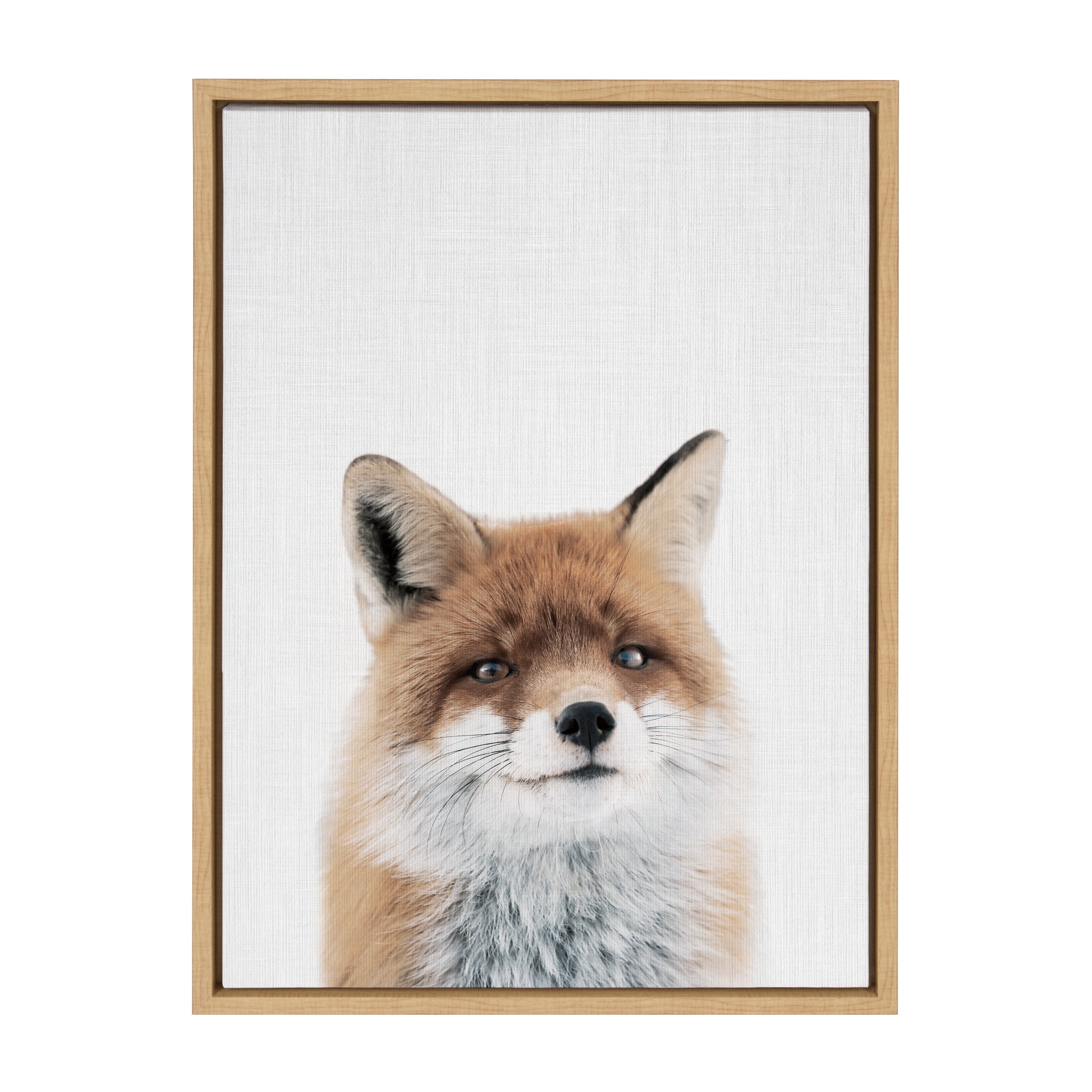 Sylvie Fox Color Framed Canvas by kateandlaurel - product image 2 for Resin Society