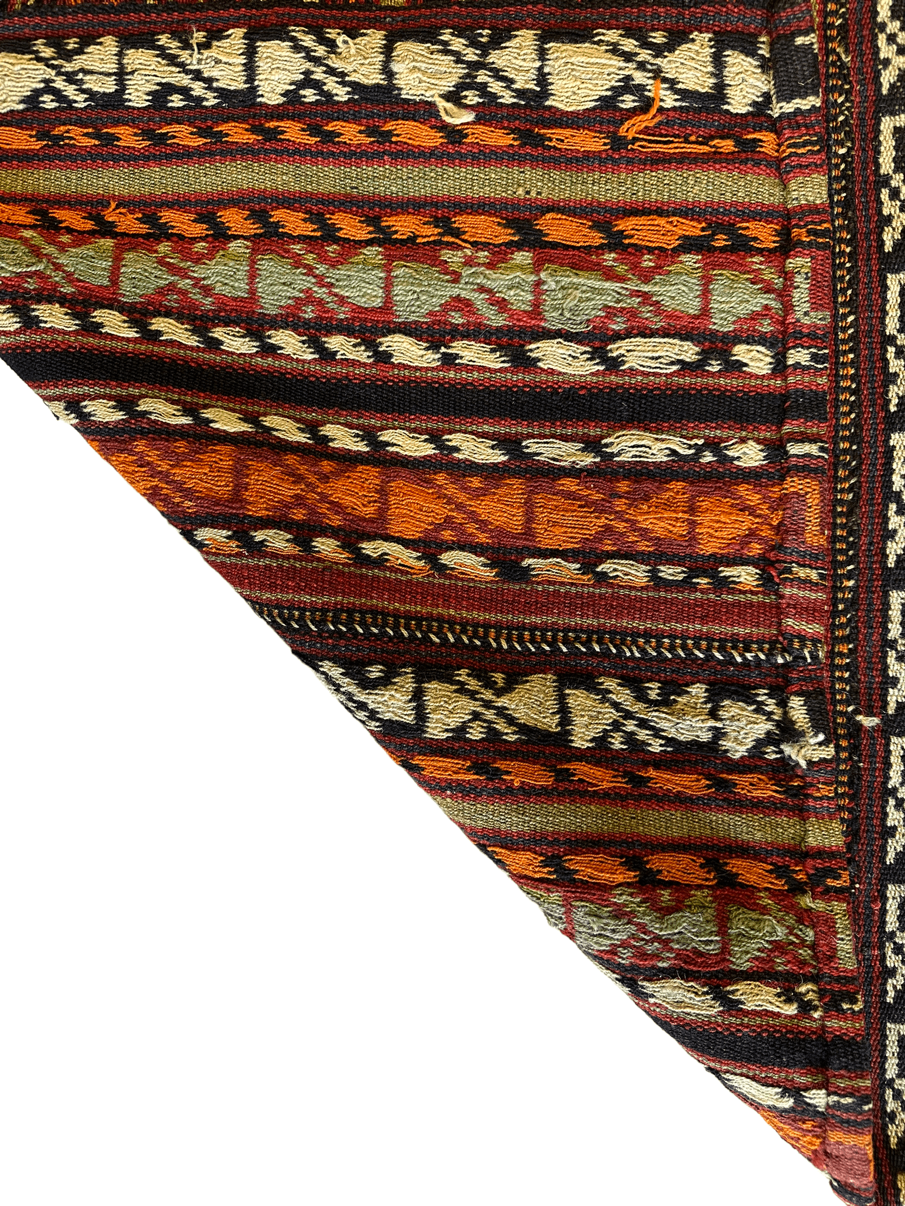 UNIQUE Antique Square Azerbijani Shahsavan Jajim Rug 6’4” x 6’8” by Rugistan - product image 18 for Resin Society