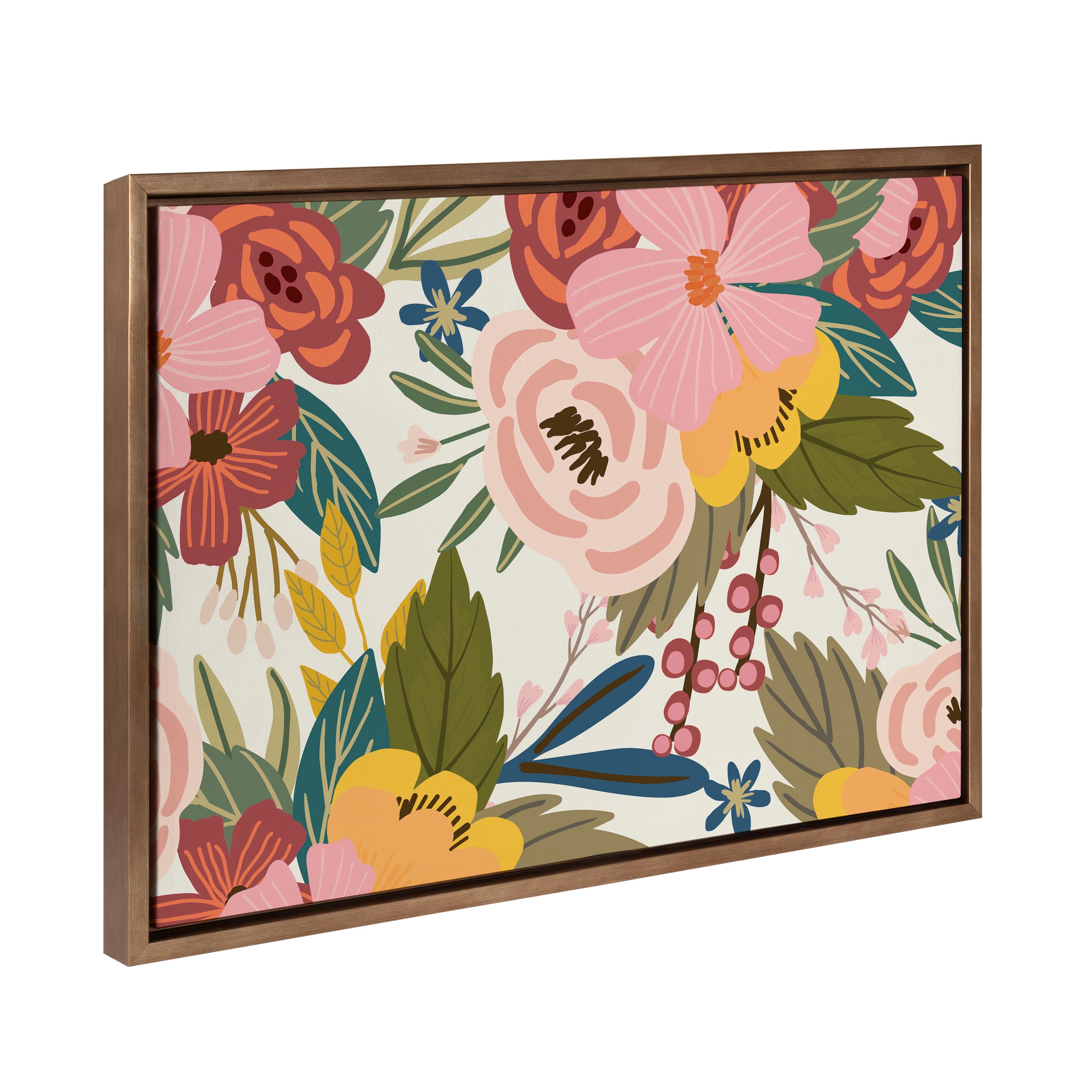 Sylvie Softly Framed Canvas by Mia Charro