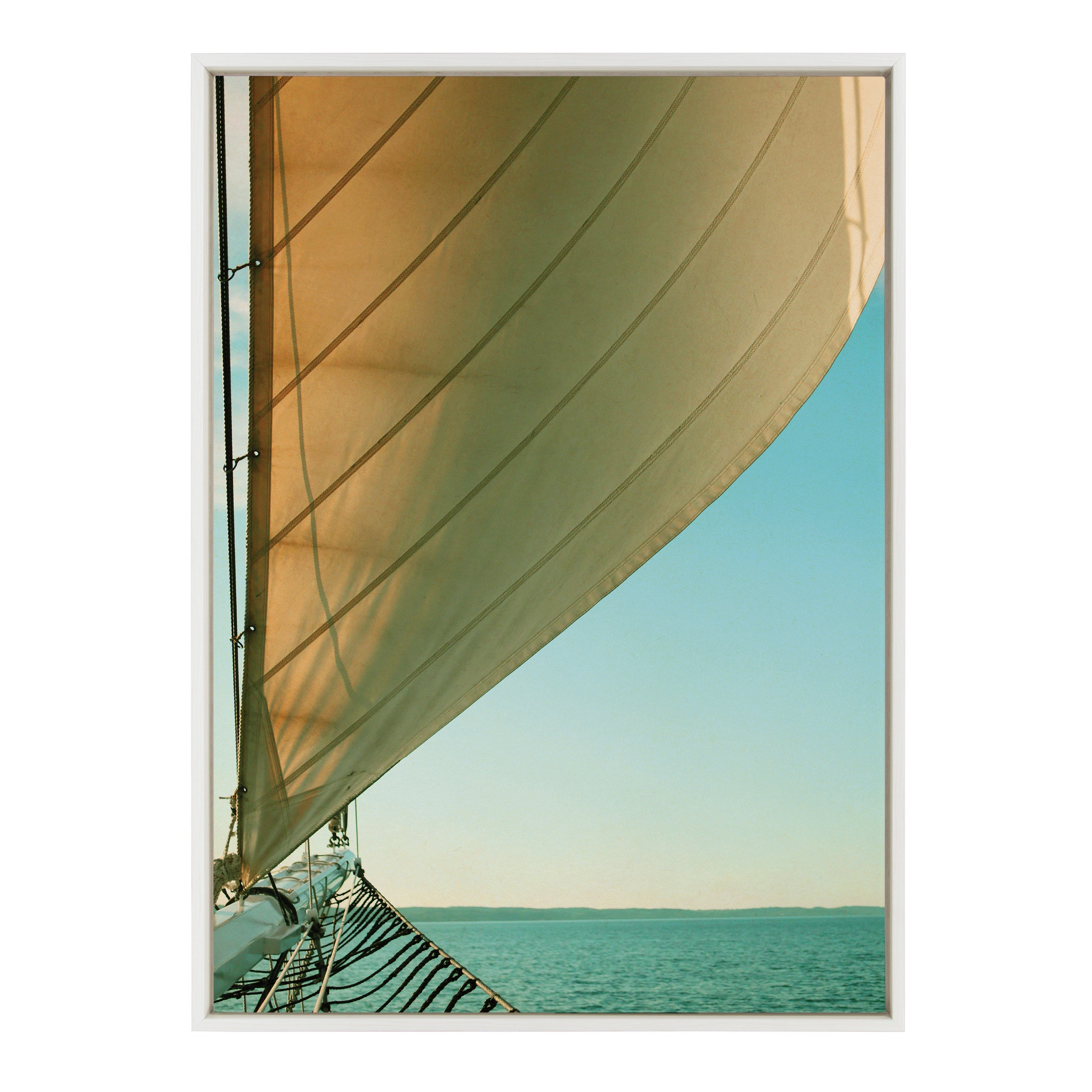 Sylvie Gulf Winds Framed Canvas by Alicia Bock