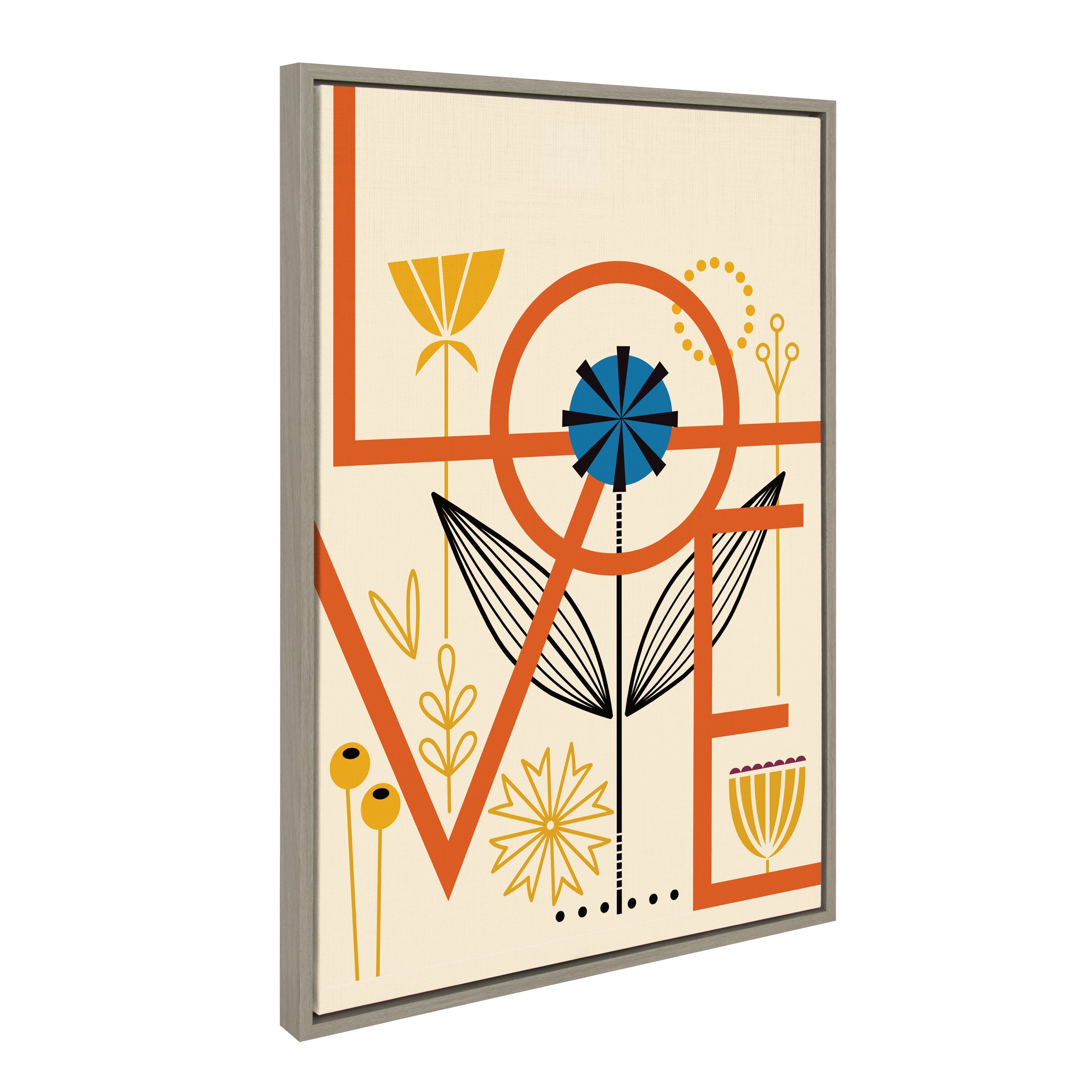 Sylvie Love Framed Canvas by kateandlaurel - product image 9 for Resin Society