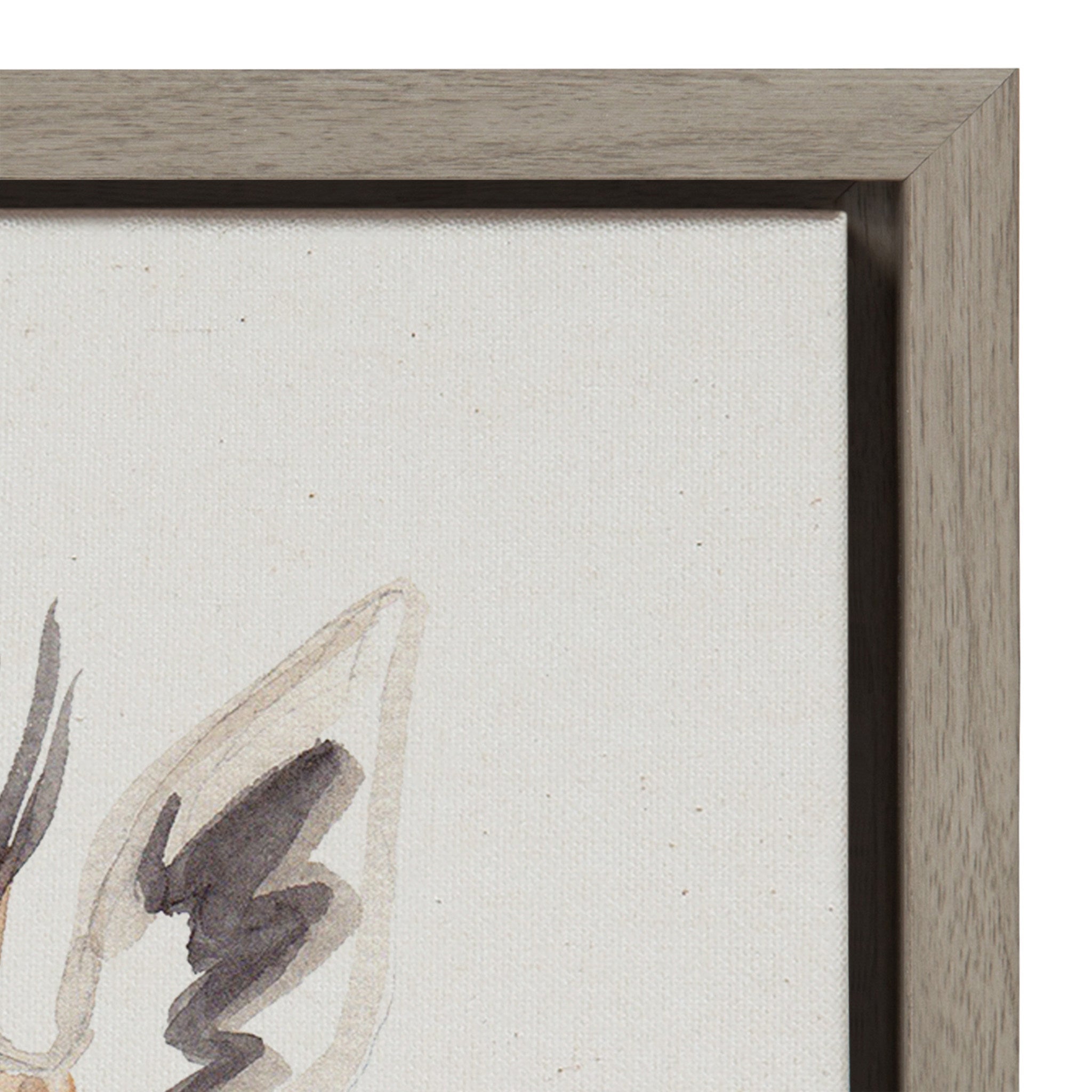 Sylvie Watercolor Giraffe Framed Canvas by kateandlaurel - product image 3 for Resin Society