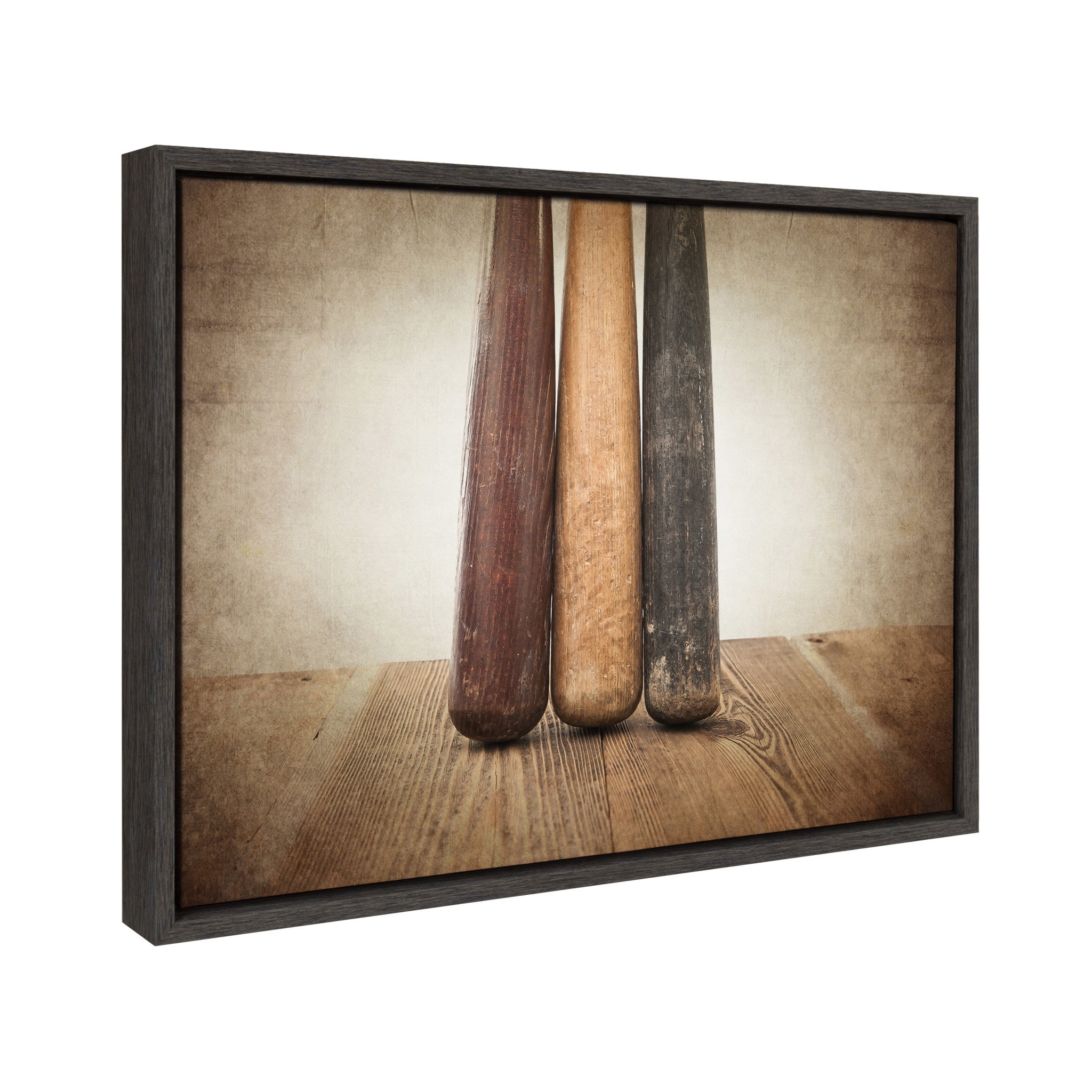 Sylvie Three Vintage Bats Framed Canvas by kateandlaurel - product image 2 for Resin Society
