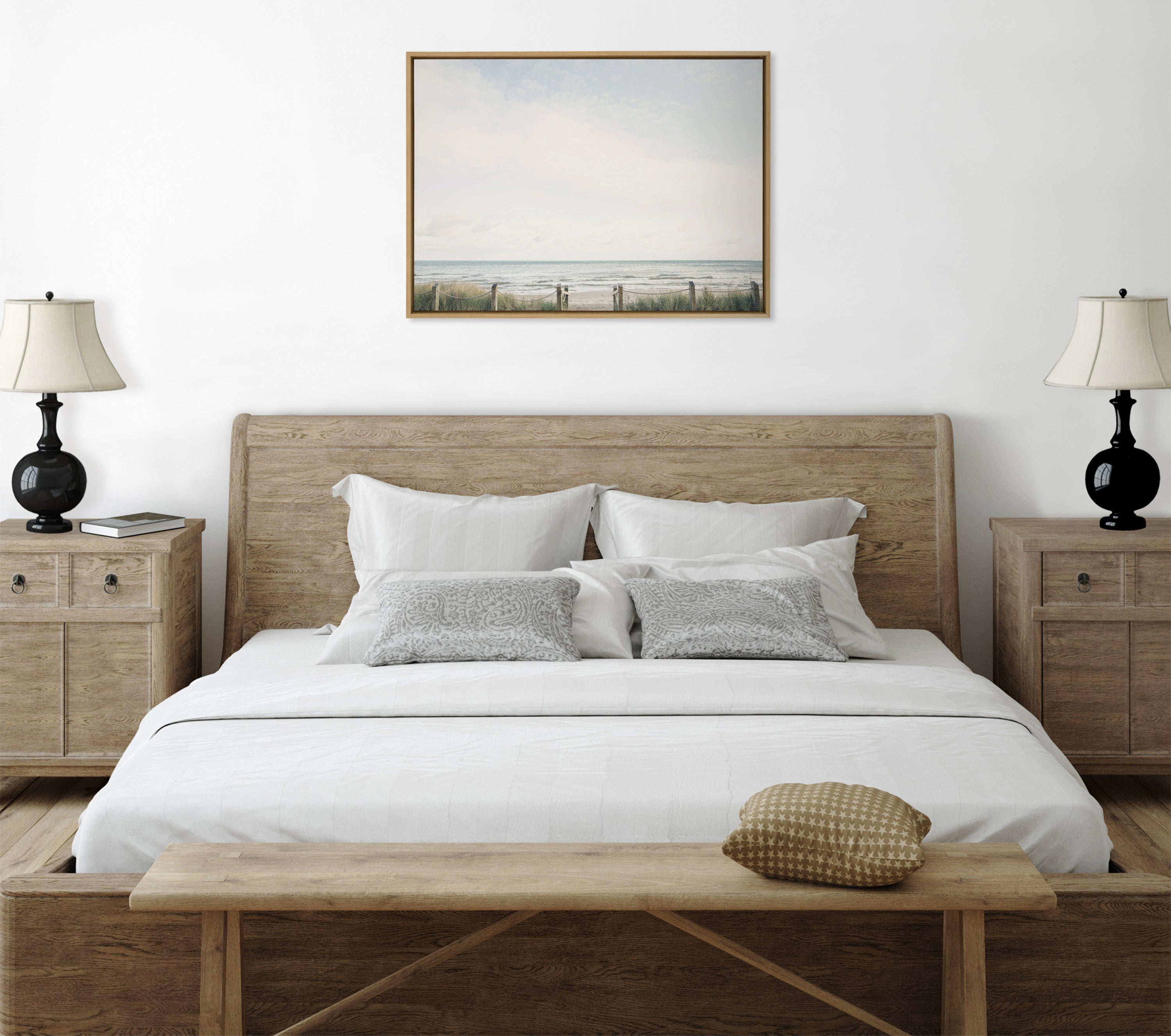 Sylvie Pale Sky Framed Canvas by Emiko and Mark Franzen of F2Images