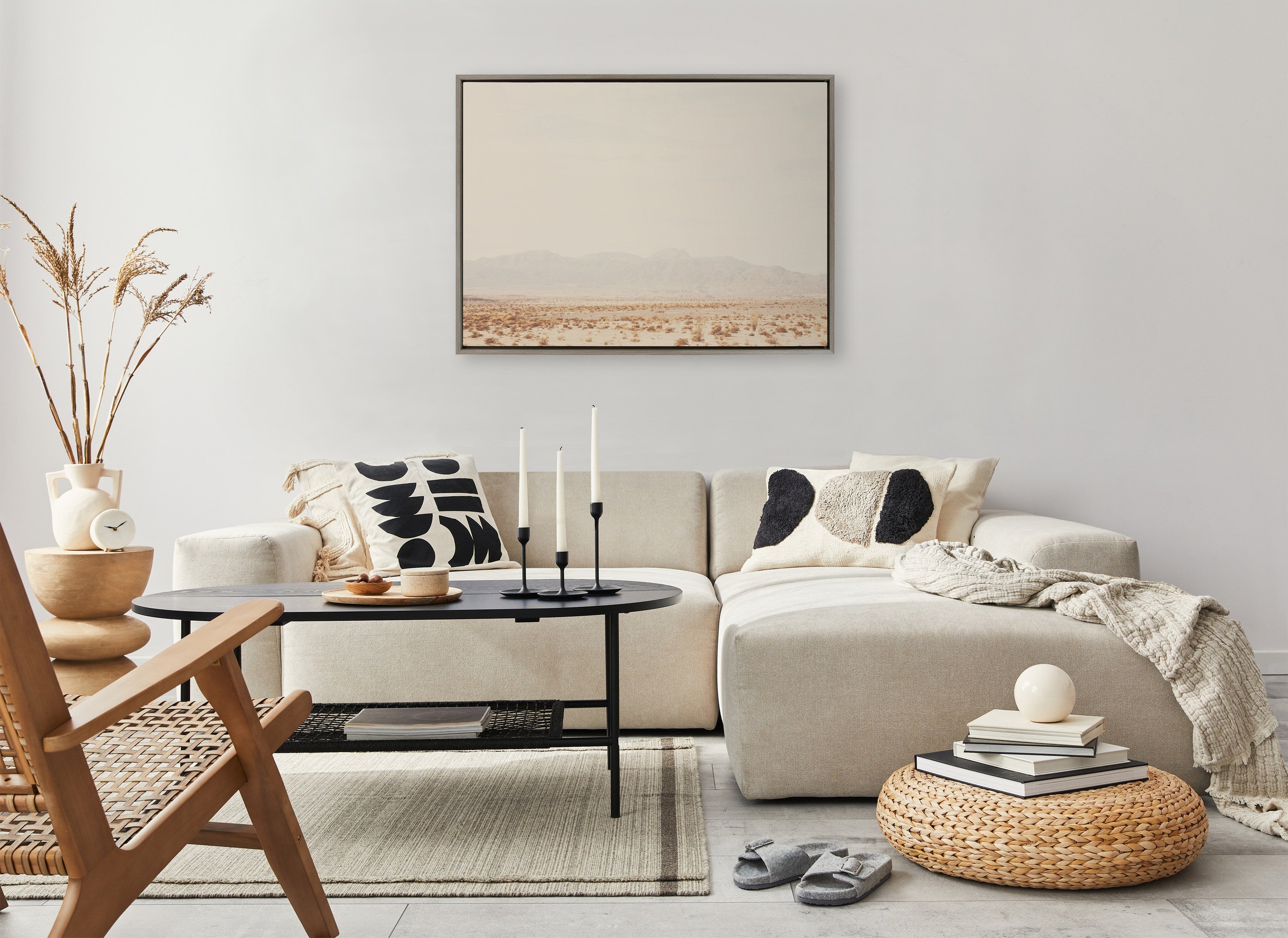 Sylvie California Dreaming Framed Canvas by Laura Evans