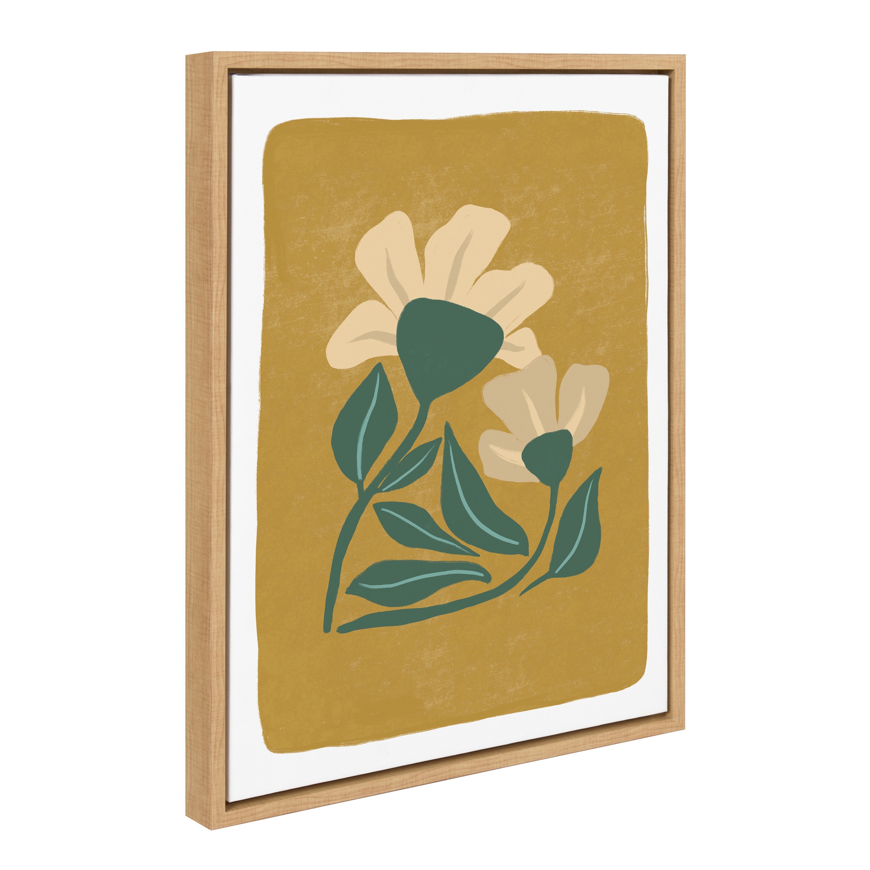 Sylvie Happy Flowers Framed Canvas by kateandlaurel - product image 2 for Resin Society