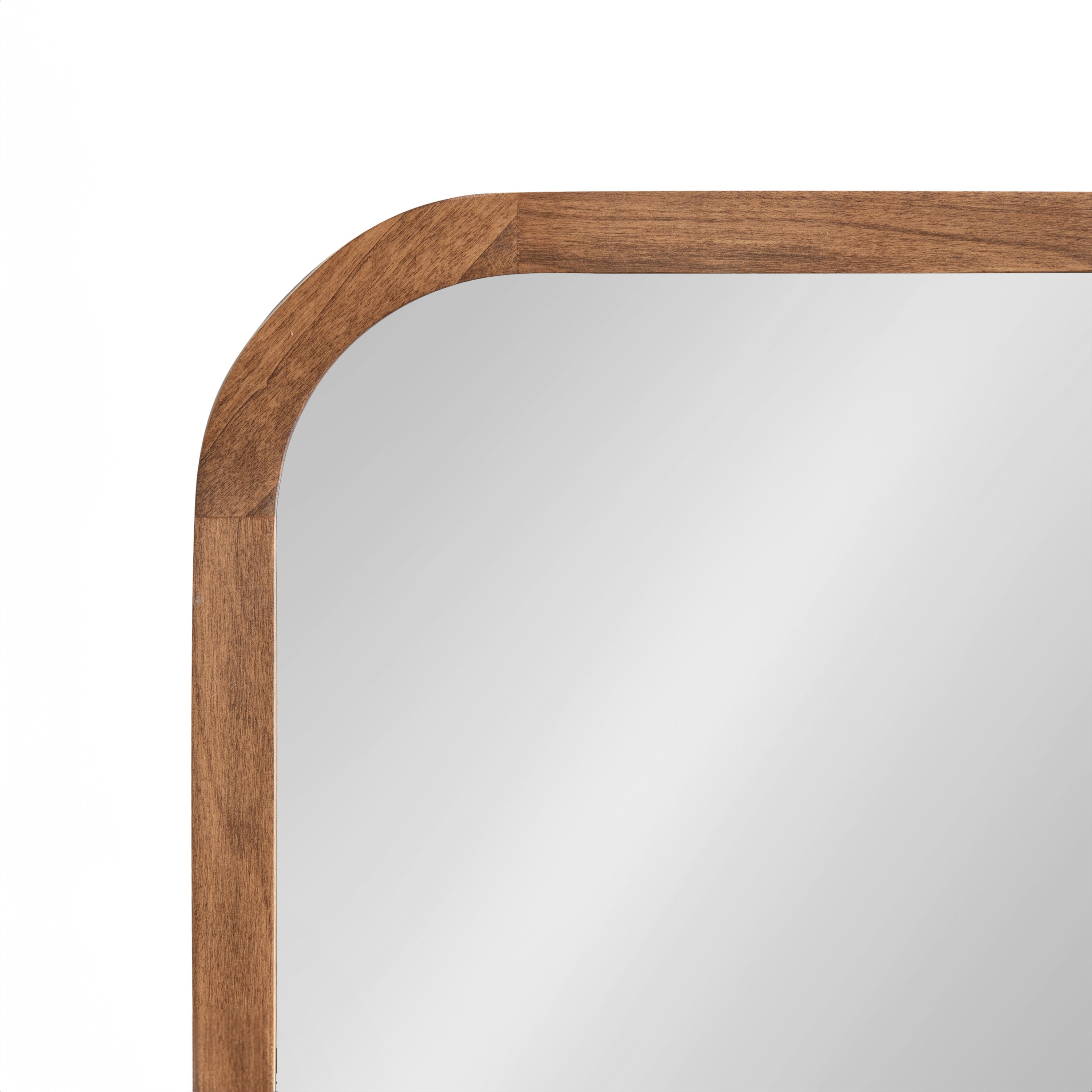 Hutton Wood Framed Radius Rectangle Mirror by kateandlaurel - product image 3 for Resin Society