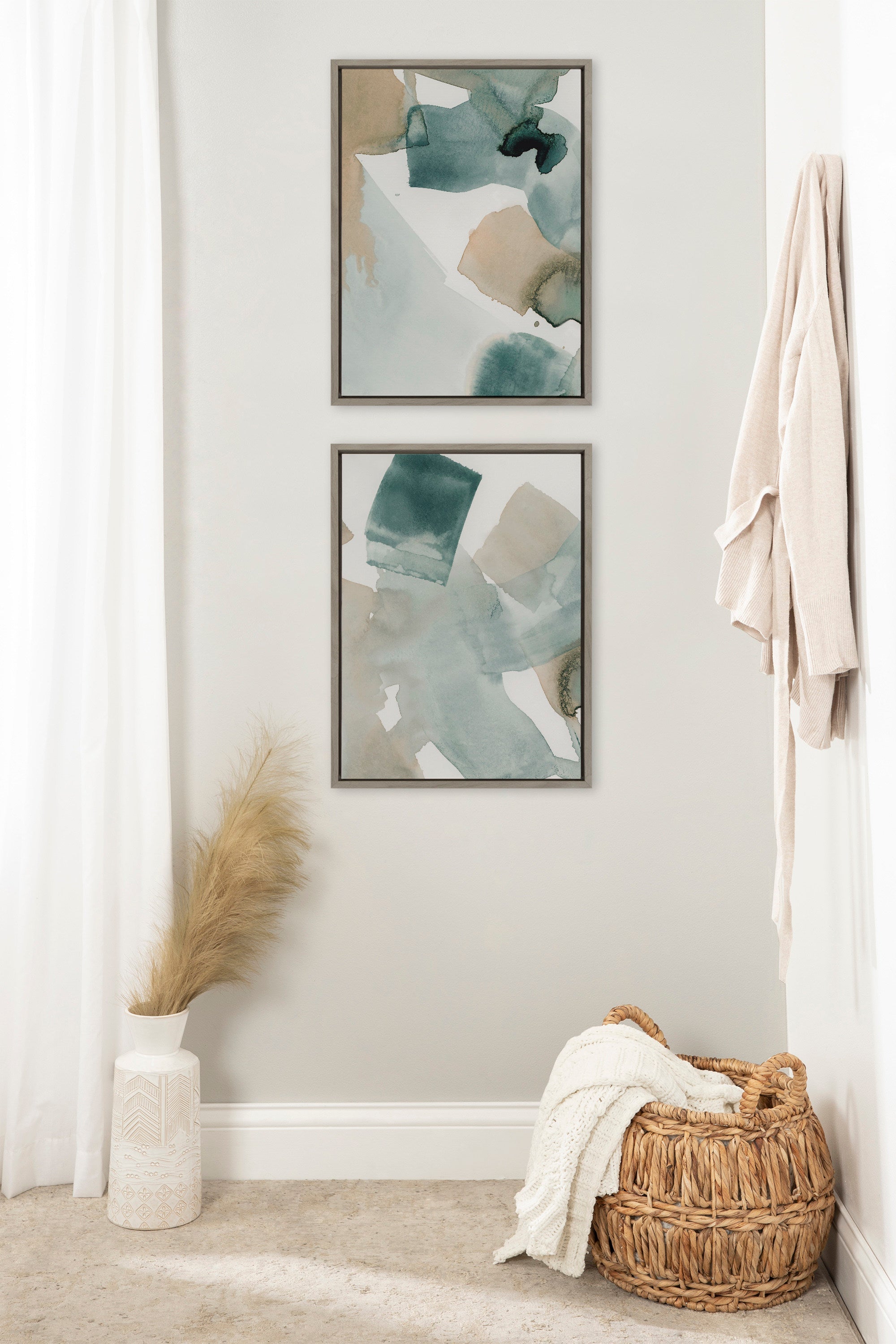 Sylvie Color Exploration I and II Framed Canvas Art Set by Amy Lighthall
