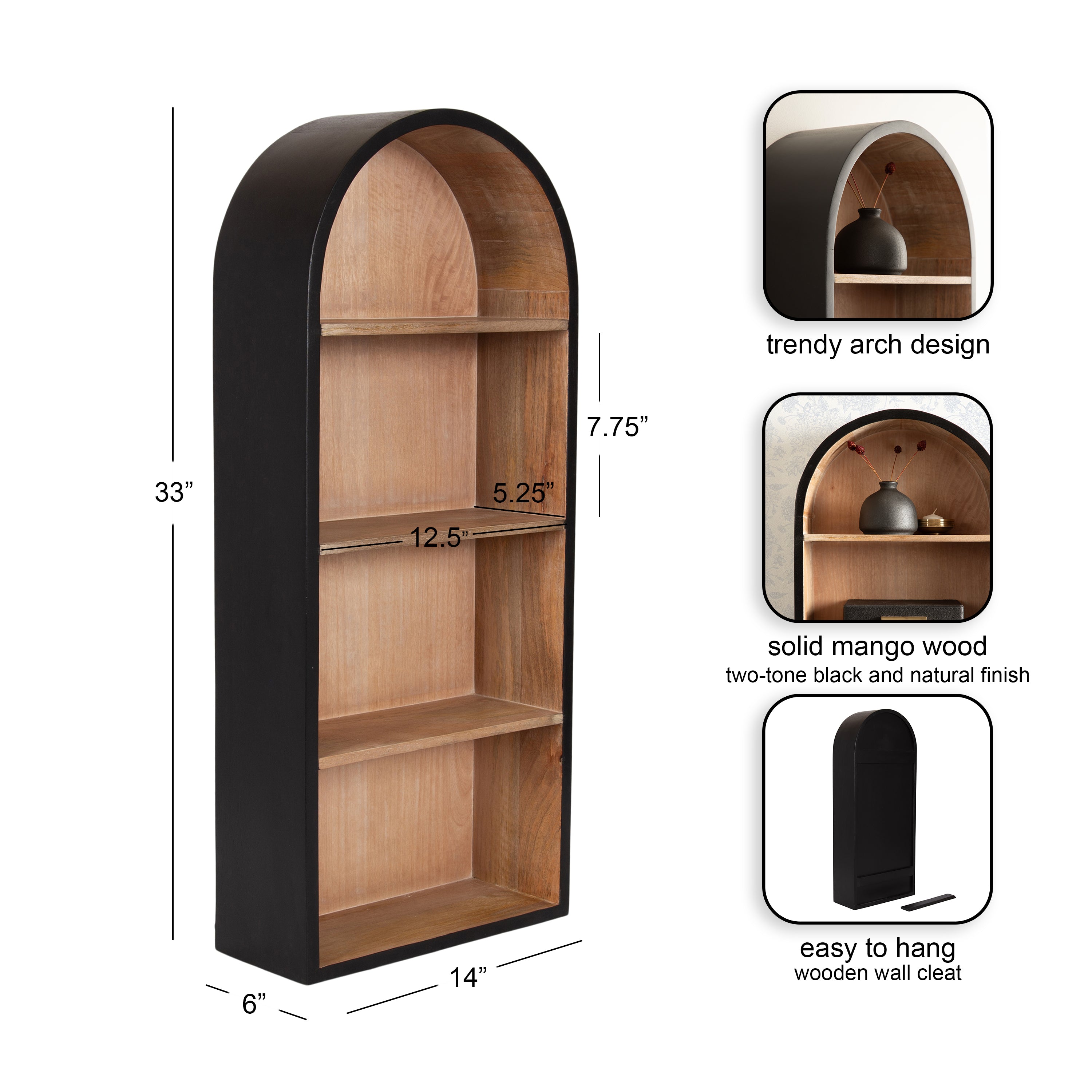 Arcott Arch Wall Shelf by kateandlaurel