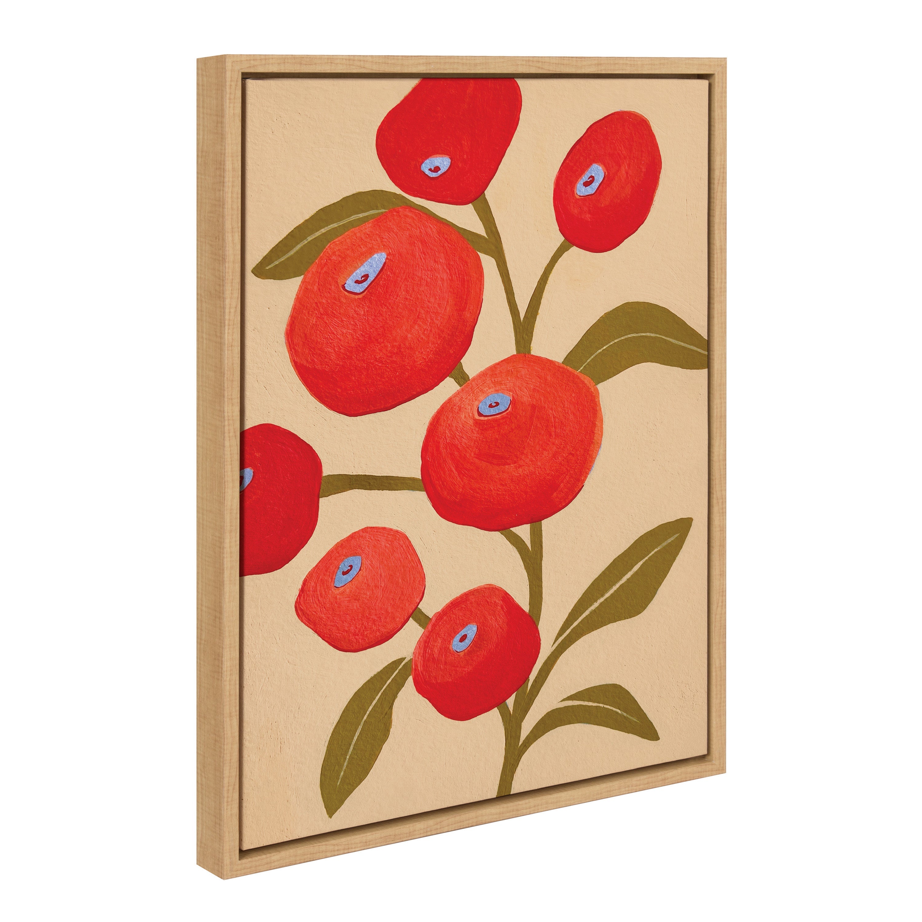 Sylvie Persimmon Framed Canvas by kateandlaurel - product image 7 for Resin Society