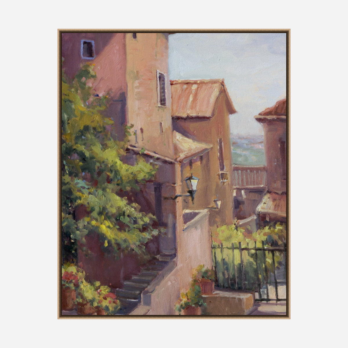 View of Cortona Artist Enhanced Canvas Print by John Beard Collection - product image 8 for Resin Society