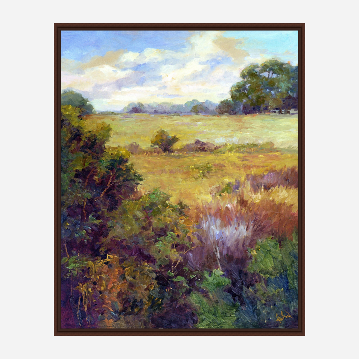 View of the Marsh Artist Enhanced Canvas Print by John Beard Collection - product image 6 for Resin Society