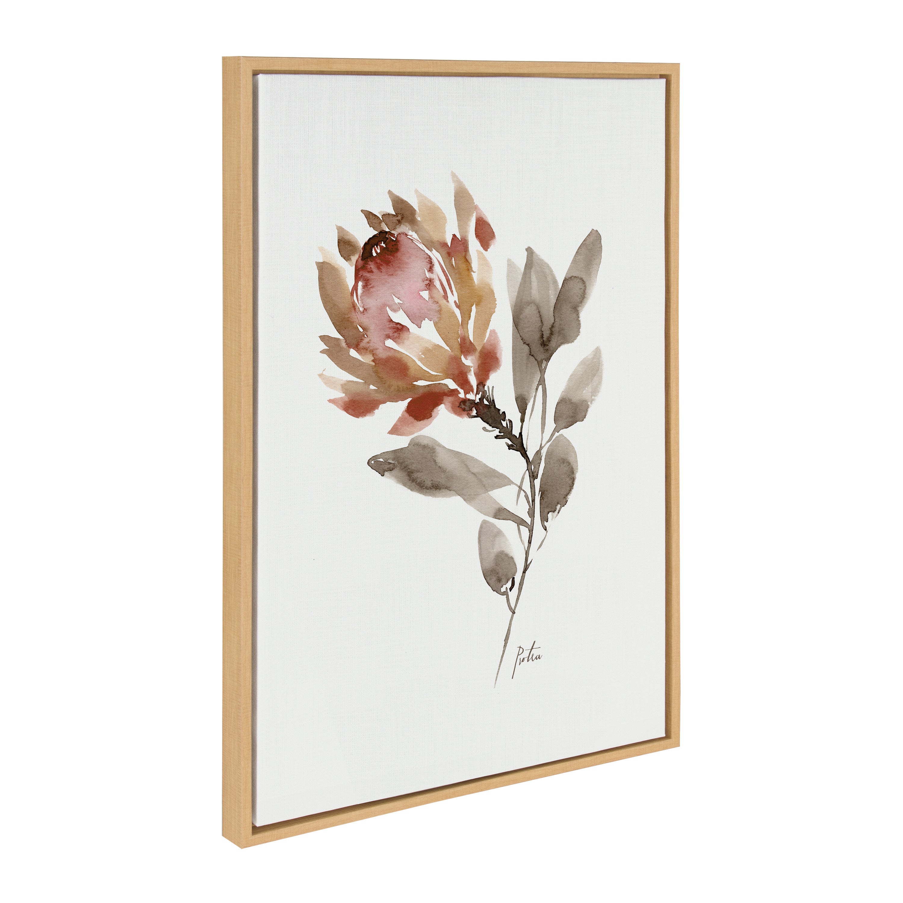 Sylvie Wild King Protea Framed Canvas by kateandlaurel - product image 14 for Resin Society