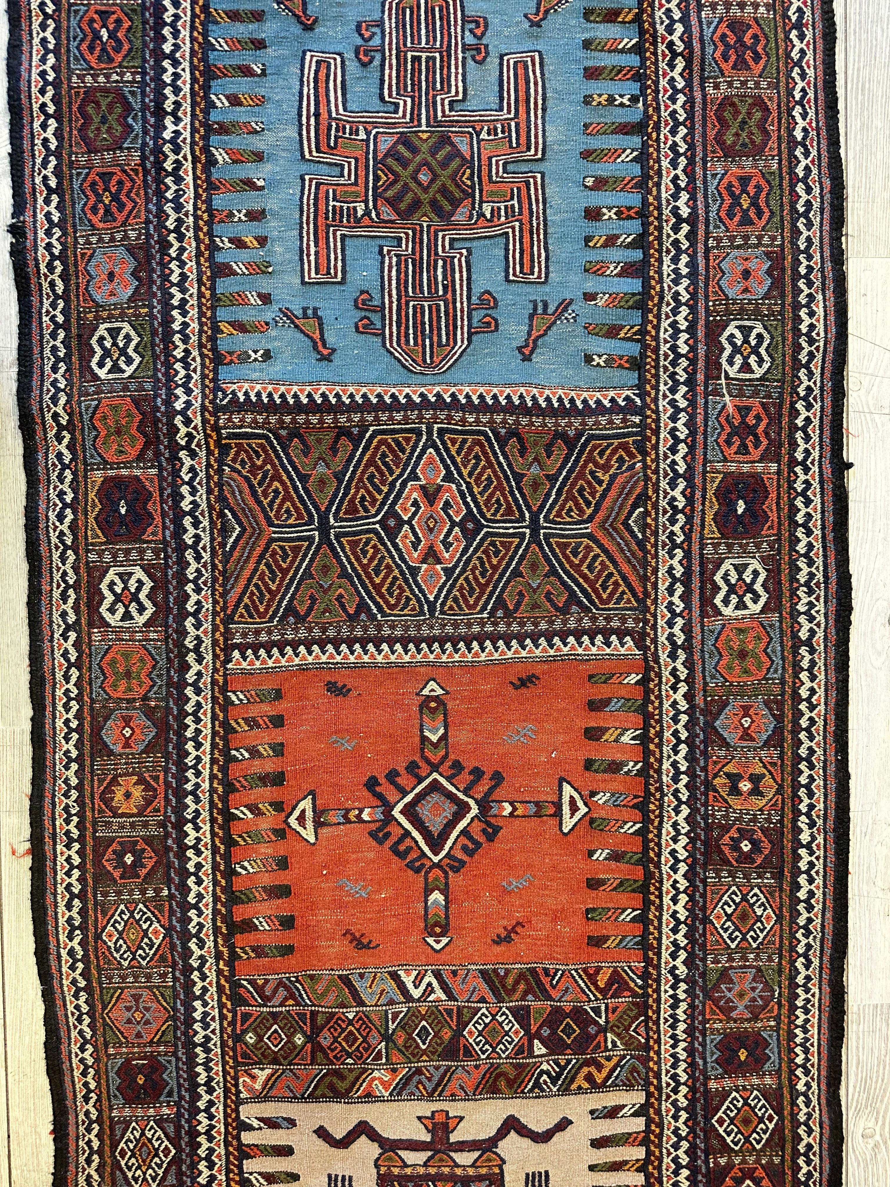 Vintage Kurdish Qochan Runner 2’9” x 12’9” by Rugistan - product image 3 for Resin Society