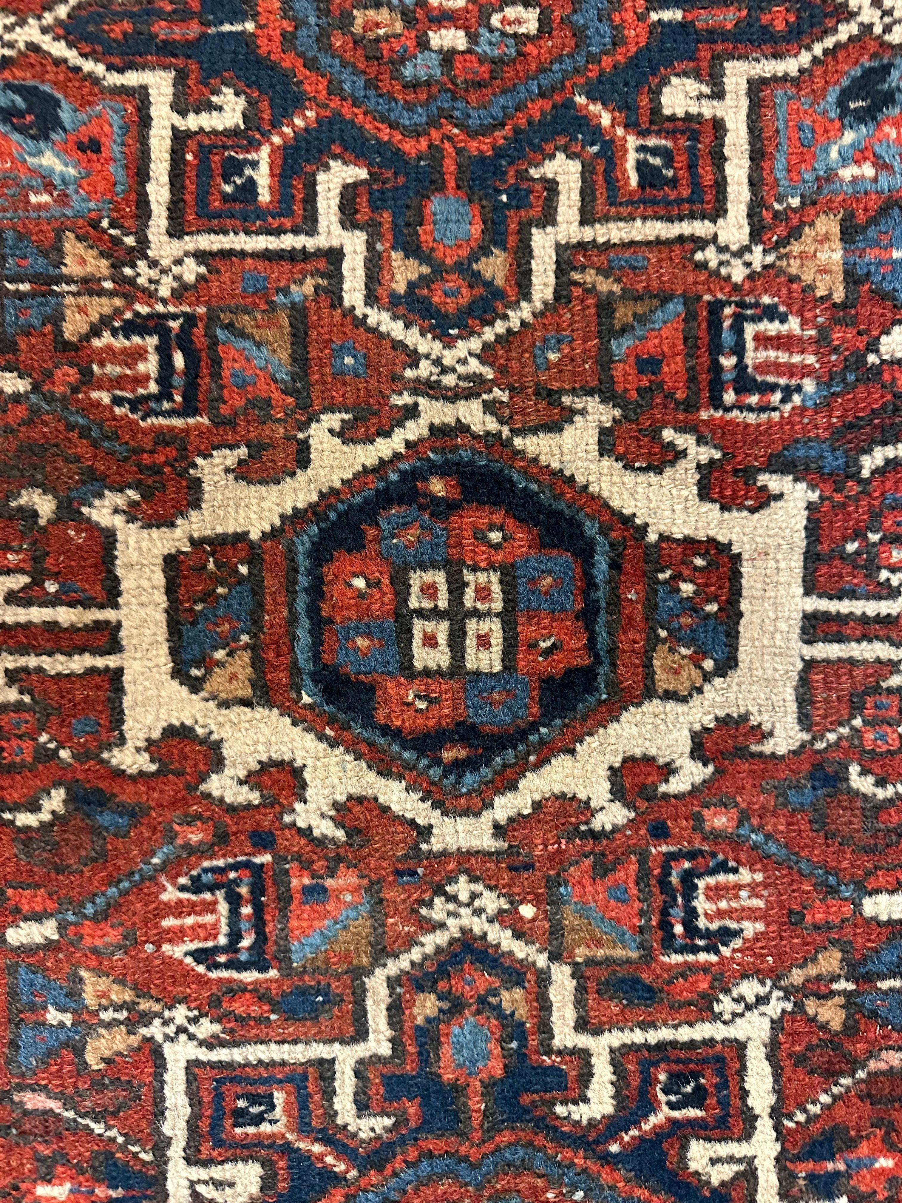 Vintage Persian Karaja Heriz Runner 24”x33” by Rugistan - product image 4 for Resin Society