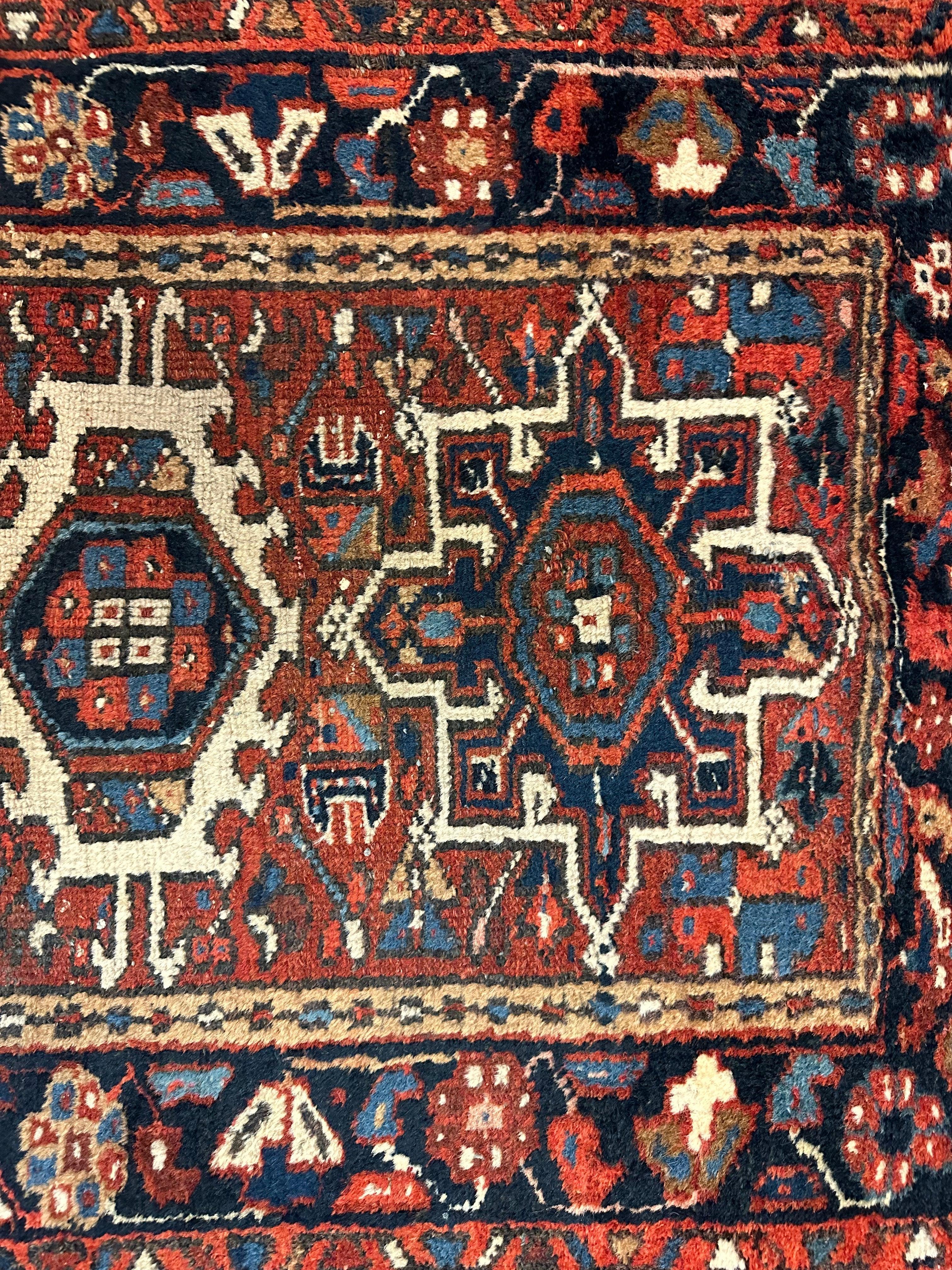 Vintage Persian Karaja Heriz Runner 24”x33” by Rugistan - product image 6 for Resin Society