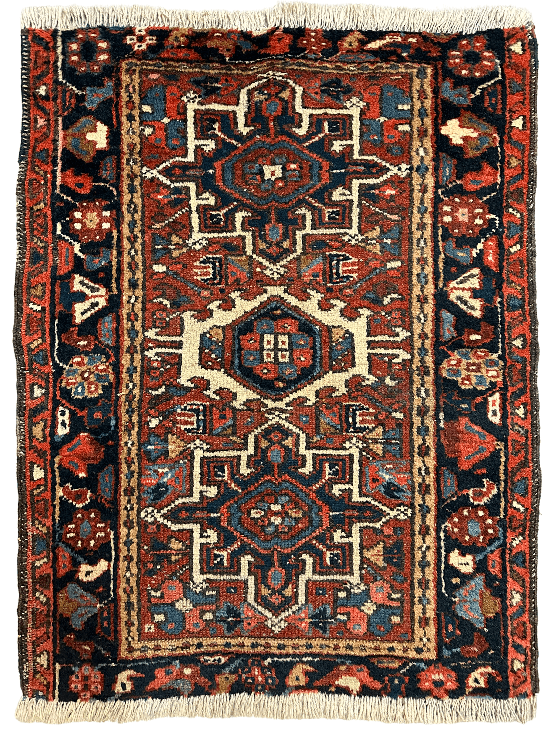 Vintage Persian Karaja Heriz Runner 24”x33” by Rugistan - product image 7 for Resin Society