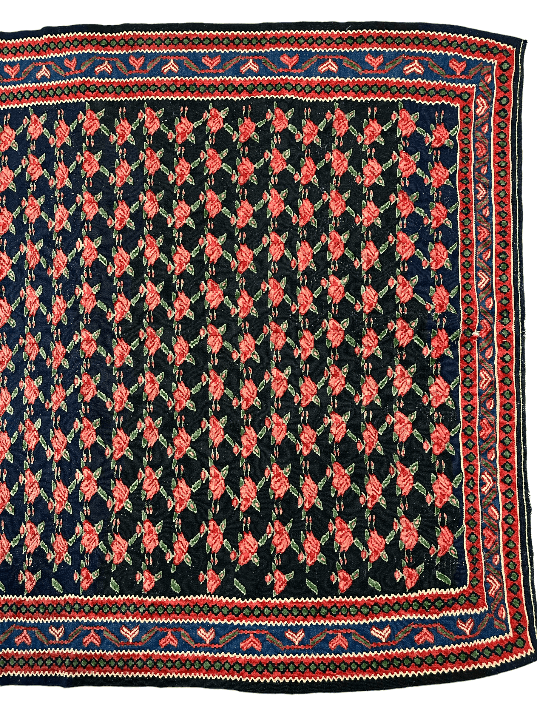 Vintage Persian Senneh Kilim 4’4” x 7’ by Rugistan - product image 4 for Resin Society