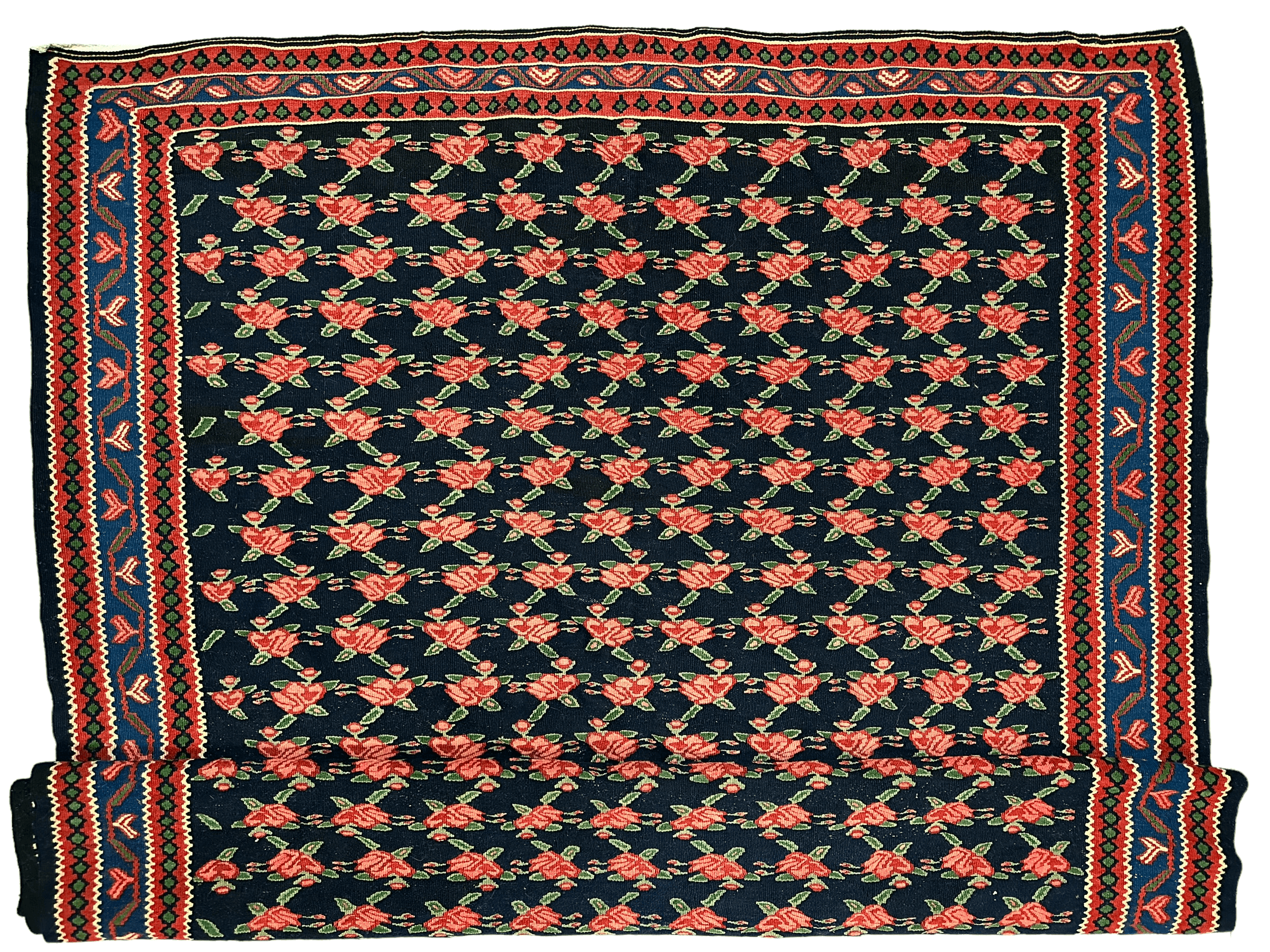 Vintage Persian Senneh Kilim 4’4” x 7’ by Rugistan - product image 5 for Resin Society