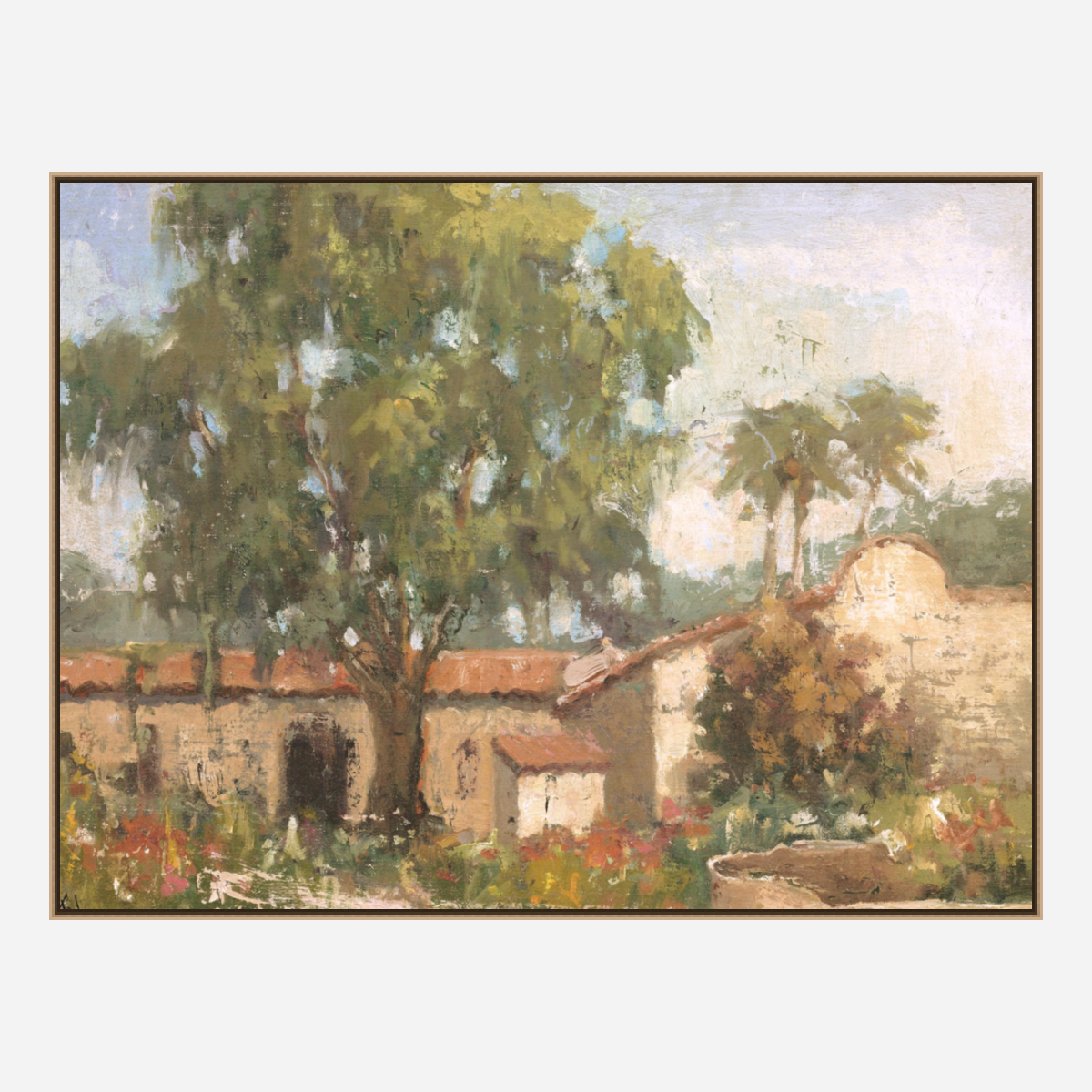 Vintage Spanish Villa Artist Enhanced Canvas Print by John Beard Collection - product image 8 for Resin Society