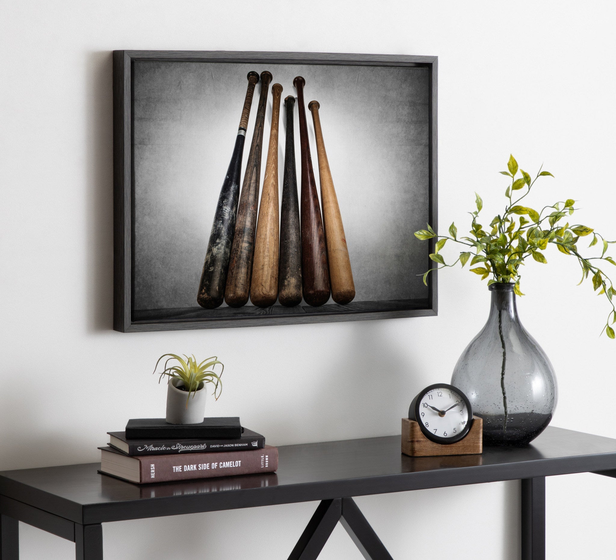 Sylvie Baseball Bats Framed Canvas by kateandlaurel - product image 7 for Resin Society