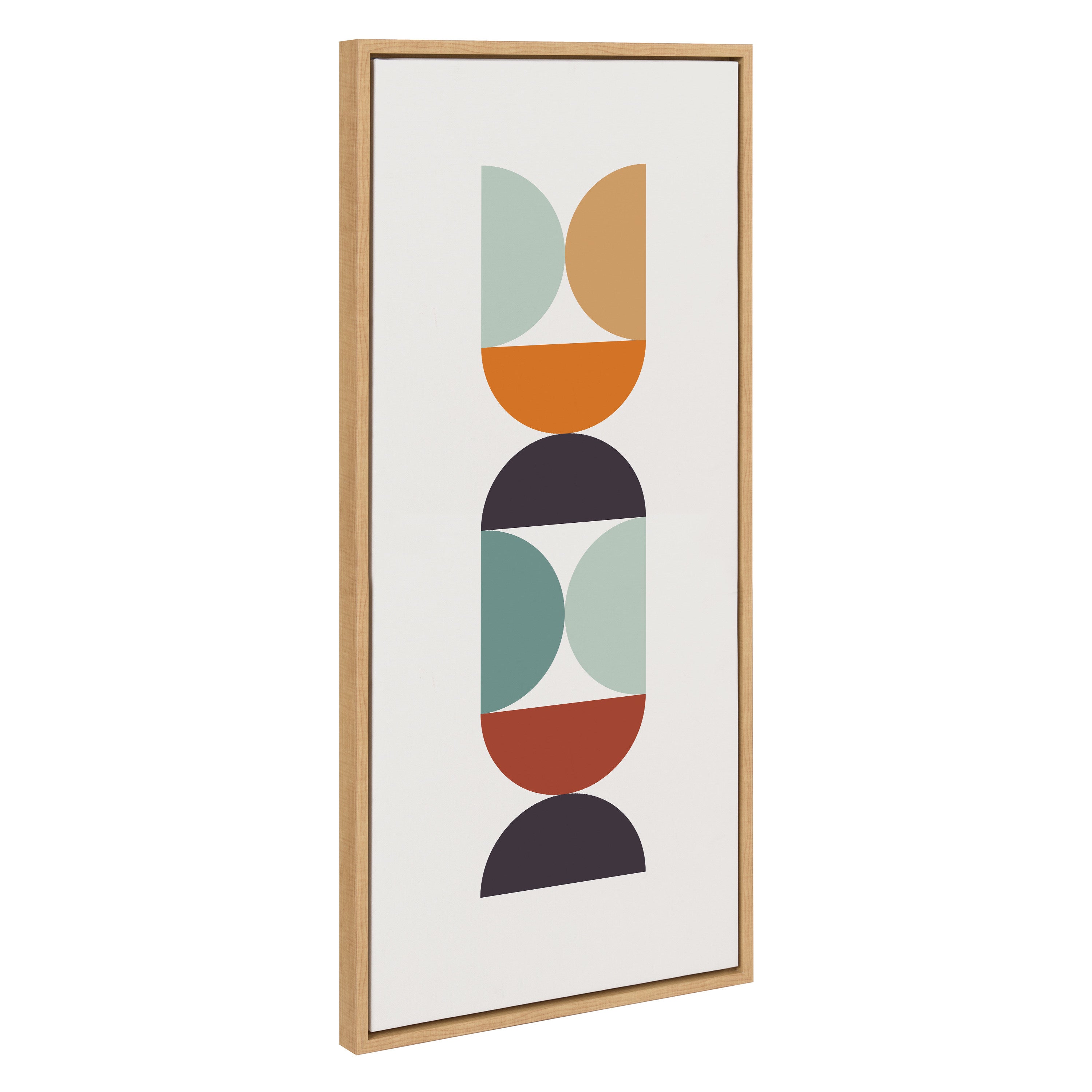 Sylvie Circles and Curves Retro Color Framed Canvas by kateandlaurel - product image 7 for Resin Society