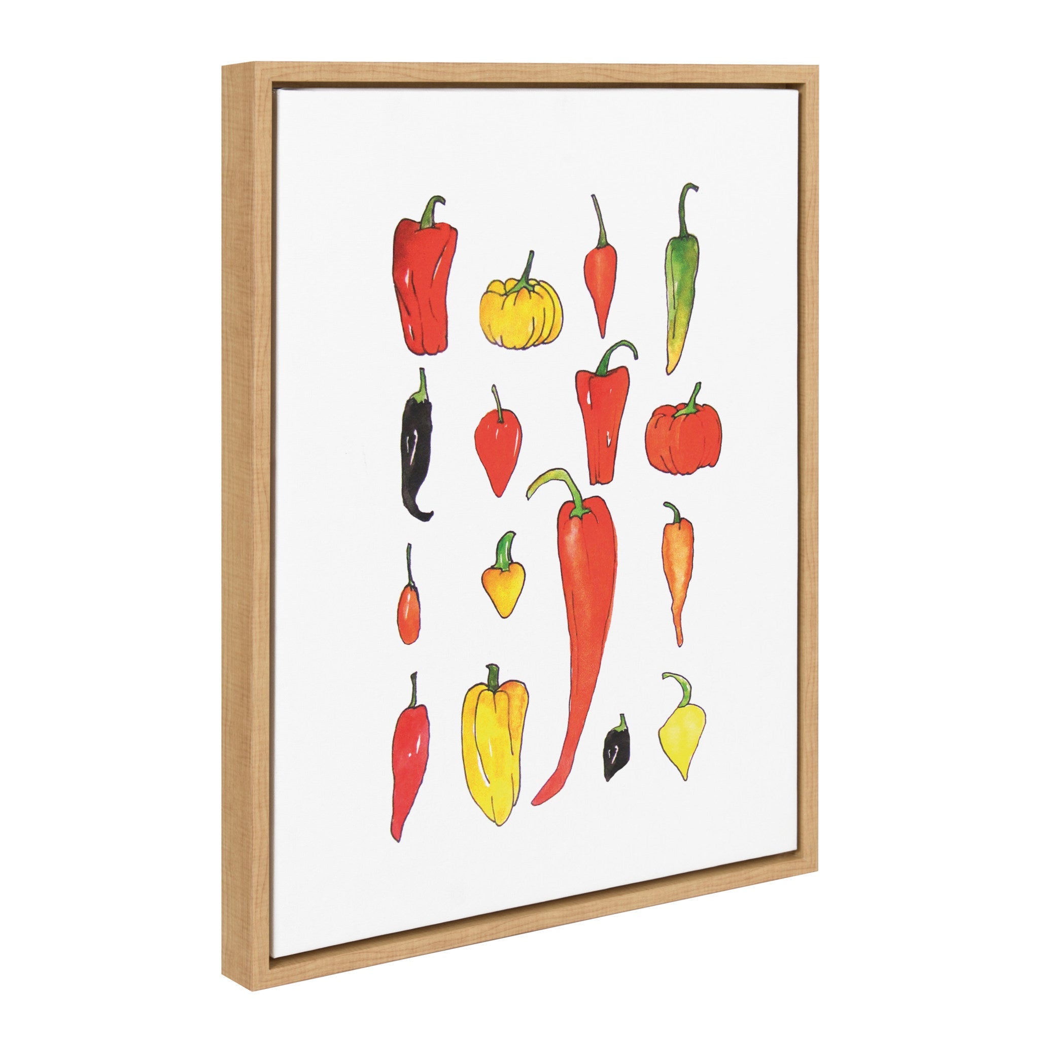 Sylvie Peppers Framed Canvas by kateandlaurel - product image 2 for Resin Society