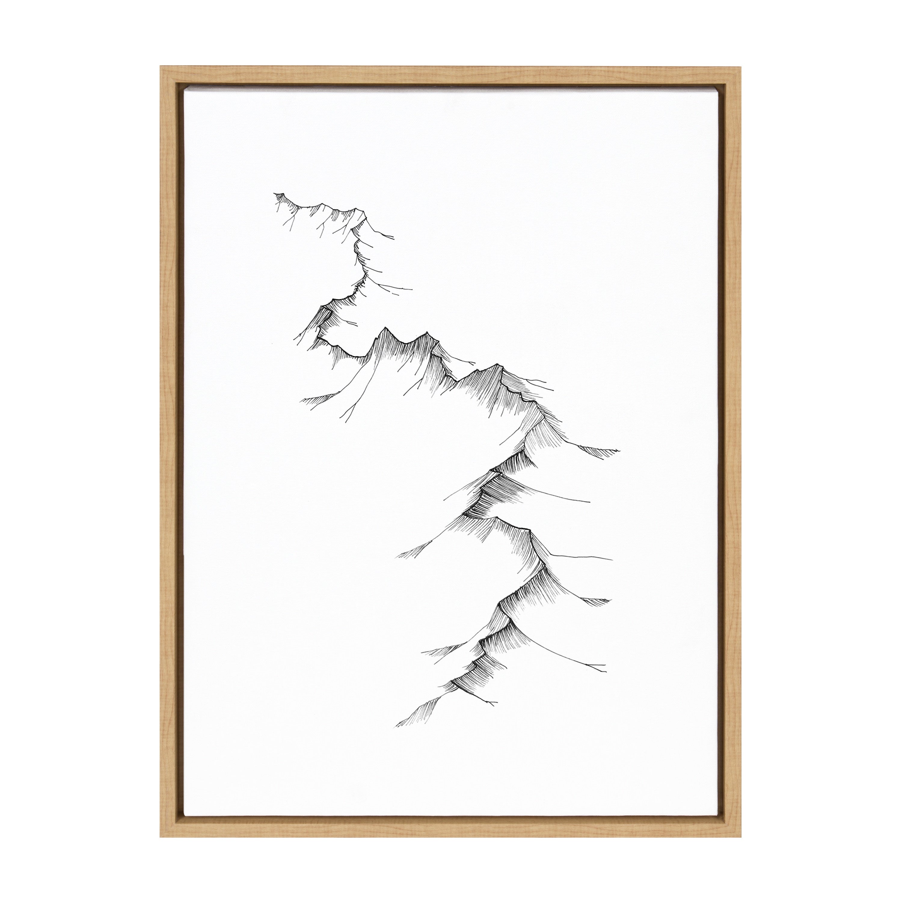 Sylvie Mountains Framed Canvas by kateandlaurel - product image 8 for Resin Society