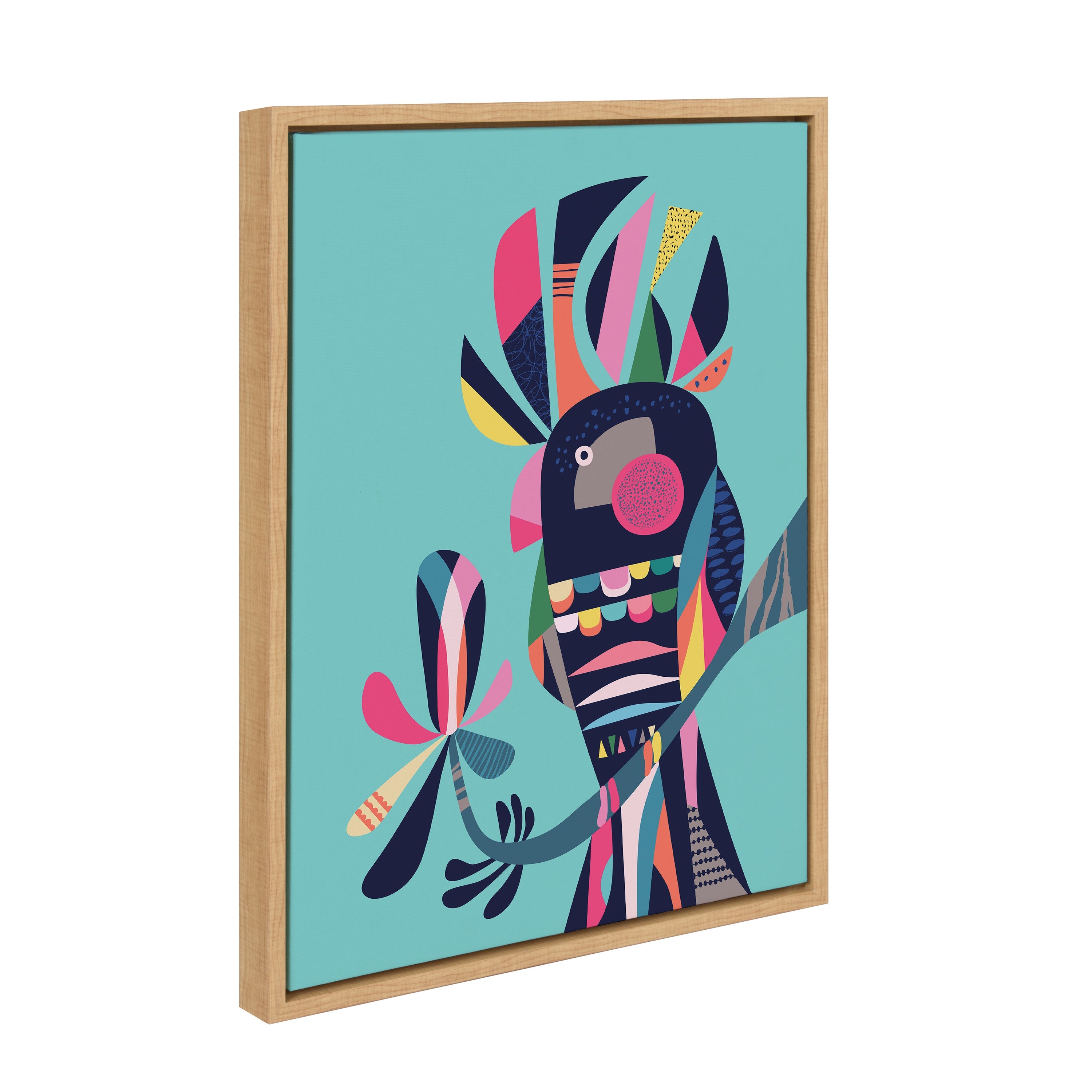 Sylvie Cockatoo Framed Canvas by kateandlaurel - product image 10 for Resin Society