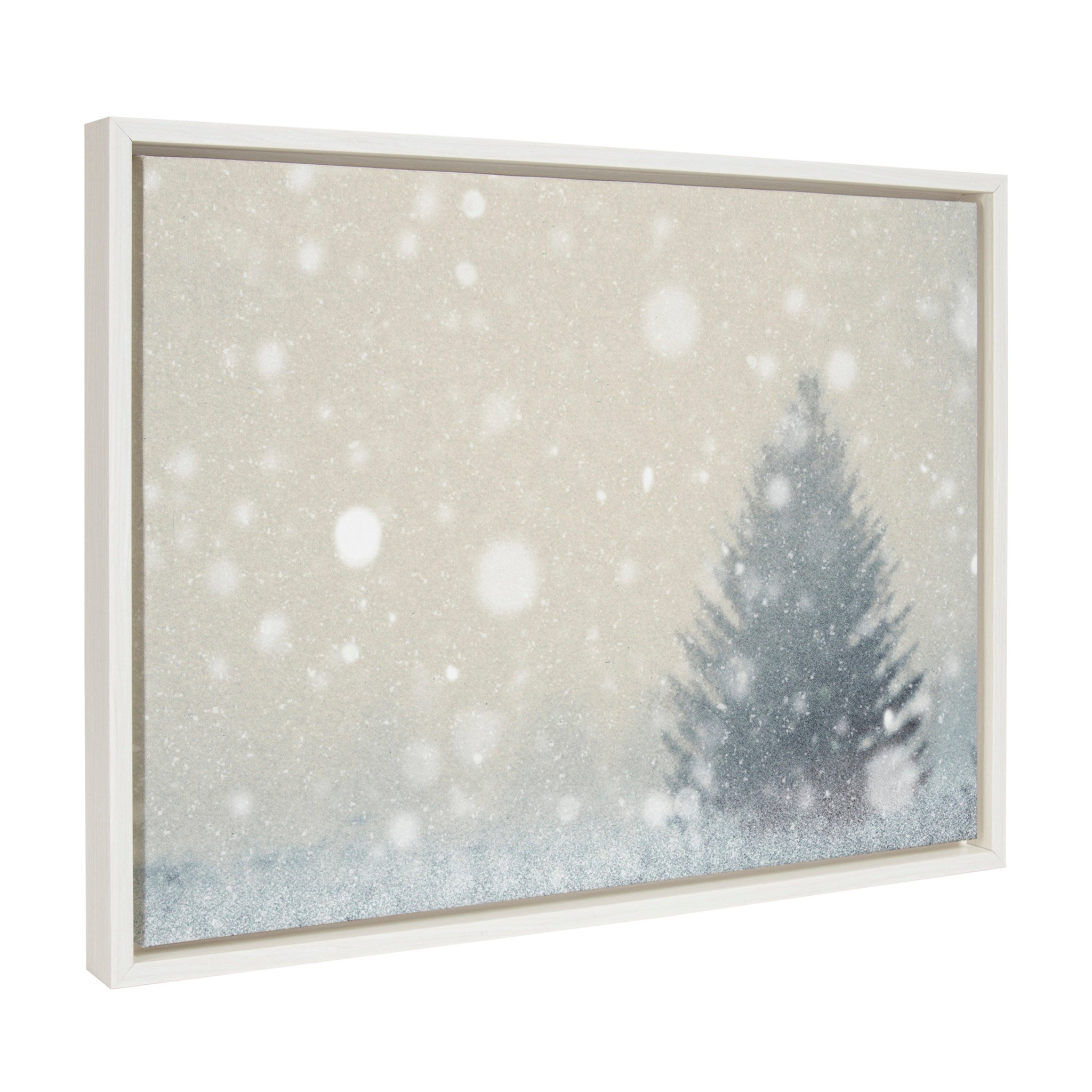 Sylvie Snow Day Framed Canvas by Robert Cadloff of Bomobob by kateandlaurel - product image 2 for Resin Society