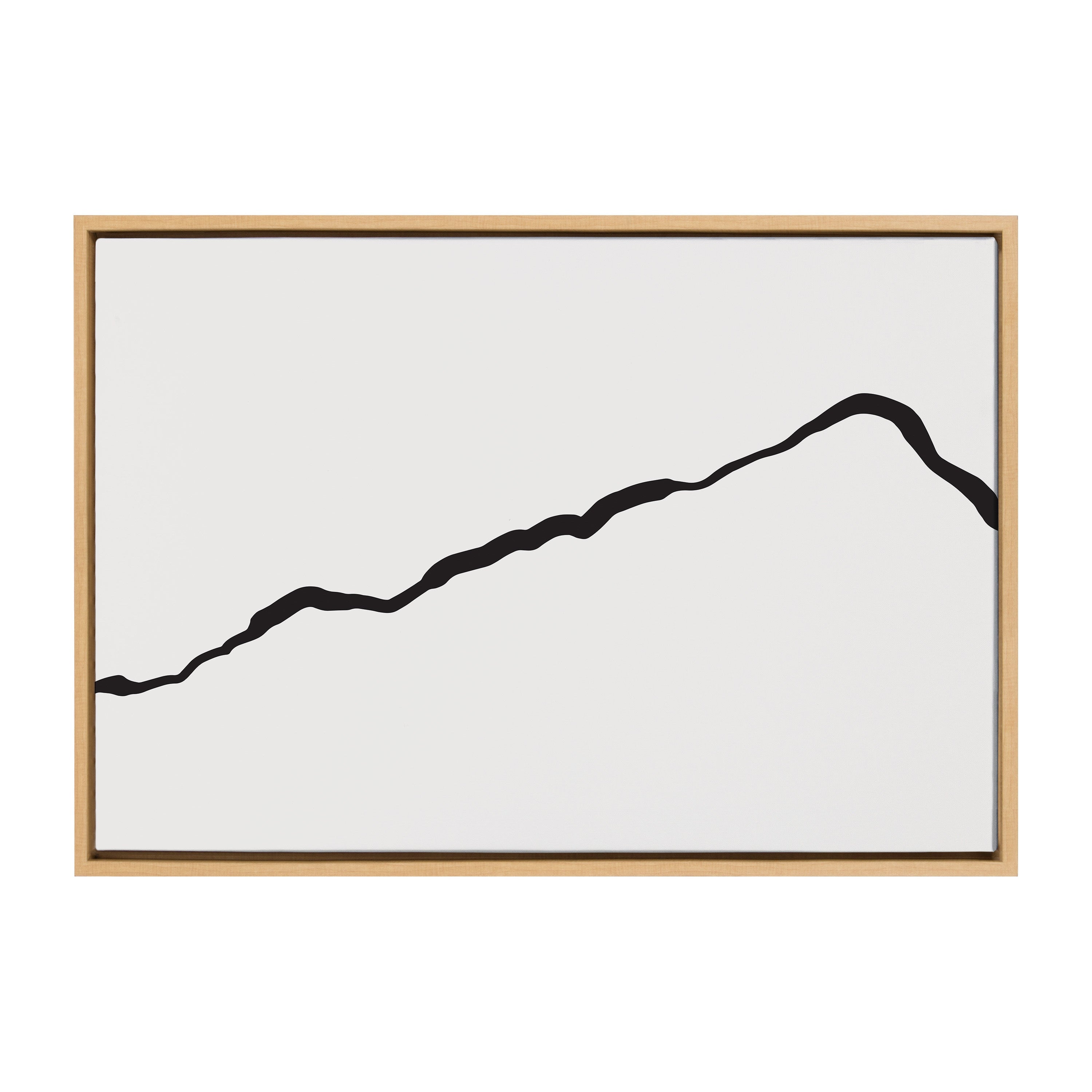 Sylvie Elevated Abstract Minimalist Mountain Landscape Framed Canvas by kateandlaurel - product image 14 for Resin Society