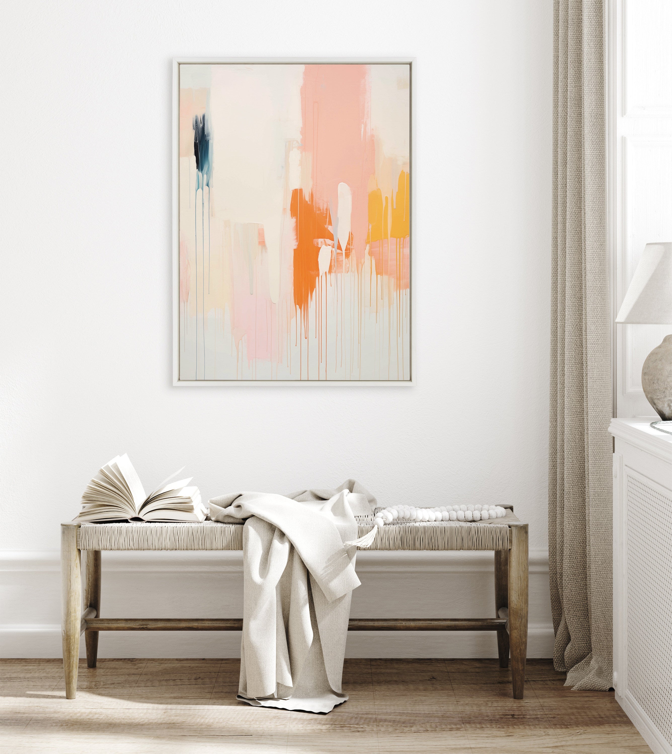 Sylvie Fiesta Abstract Framed Canvas by Amy Lighthall