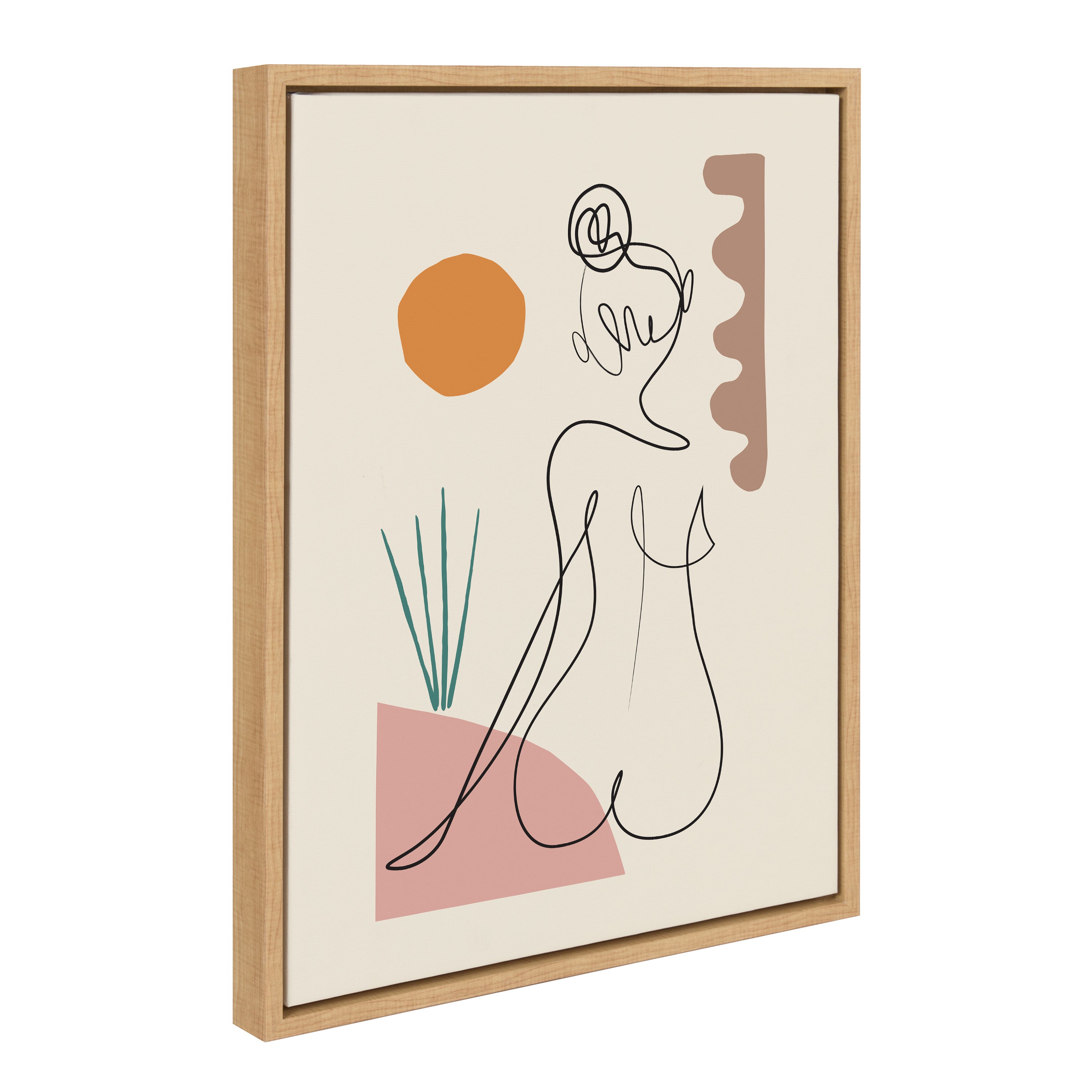Sylvie Sunset Framed Canvas by kateandlaurel - product image 20 for Resin Society